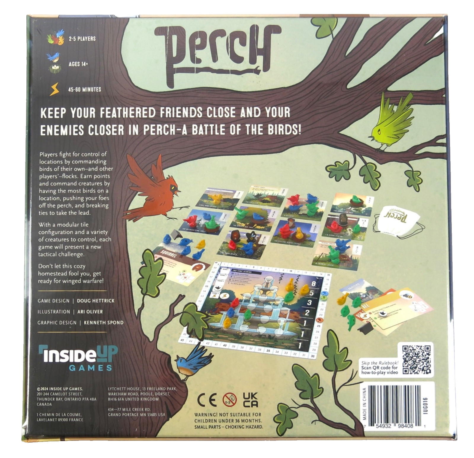 Perch Board Game by Inside Up Games – New & Factory Sealed