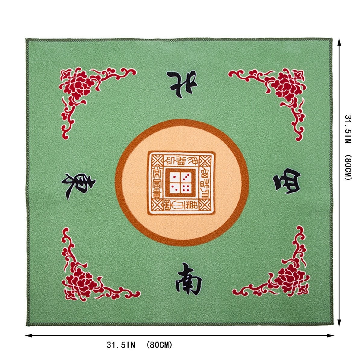 Universal Mahjong / Paigow / Card / Game Table Cover – Green Mat