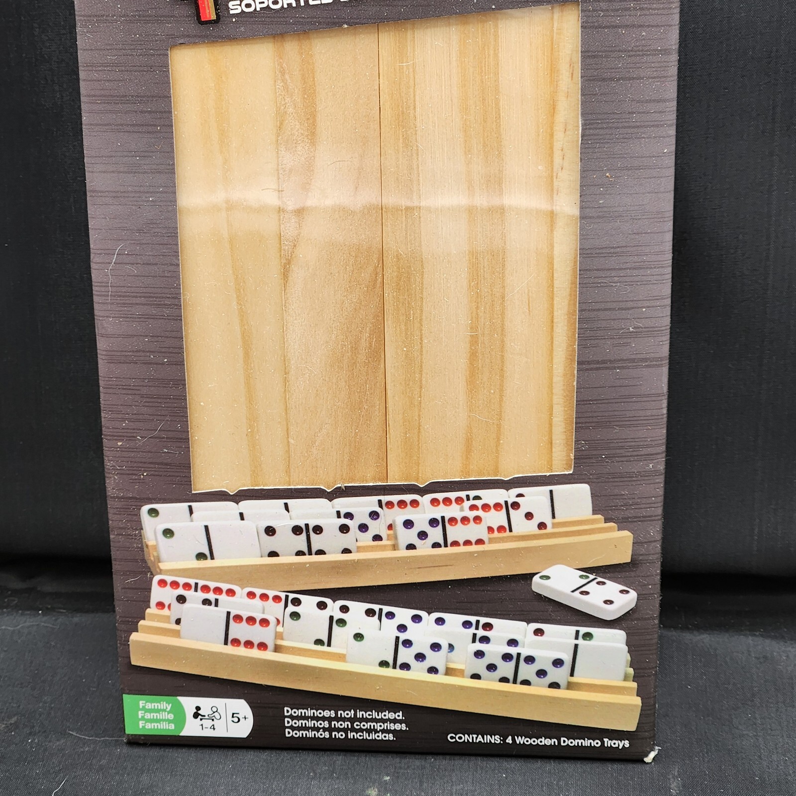 Ideal Solid Wood Domino Trays 4 Trays 2013 No Dominos