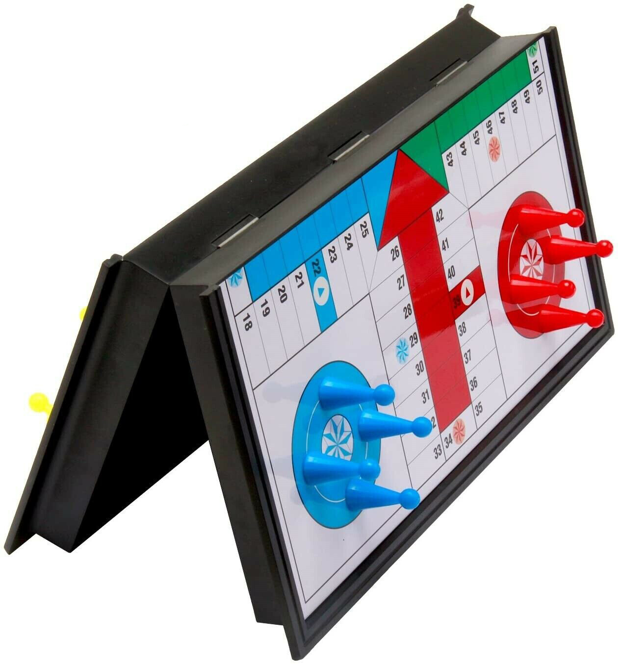 👇❤️💪🧠Magnetic Ludo Traditional Travel Board Brain Game 25 X 25 cm Parchis New