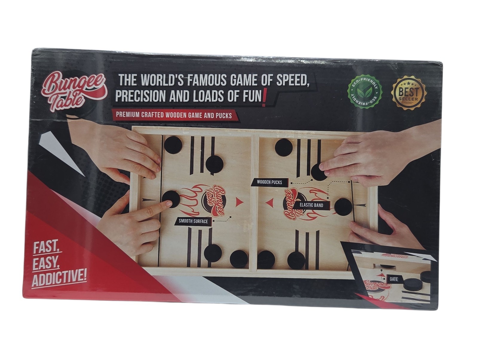 Bungee Table Fast Sling Puck Table Top Game Fast Paced Fun Family Game Sealed