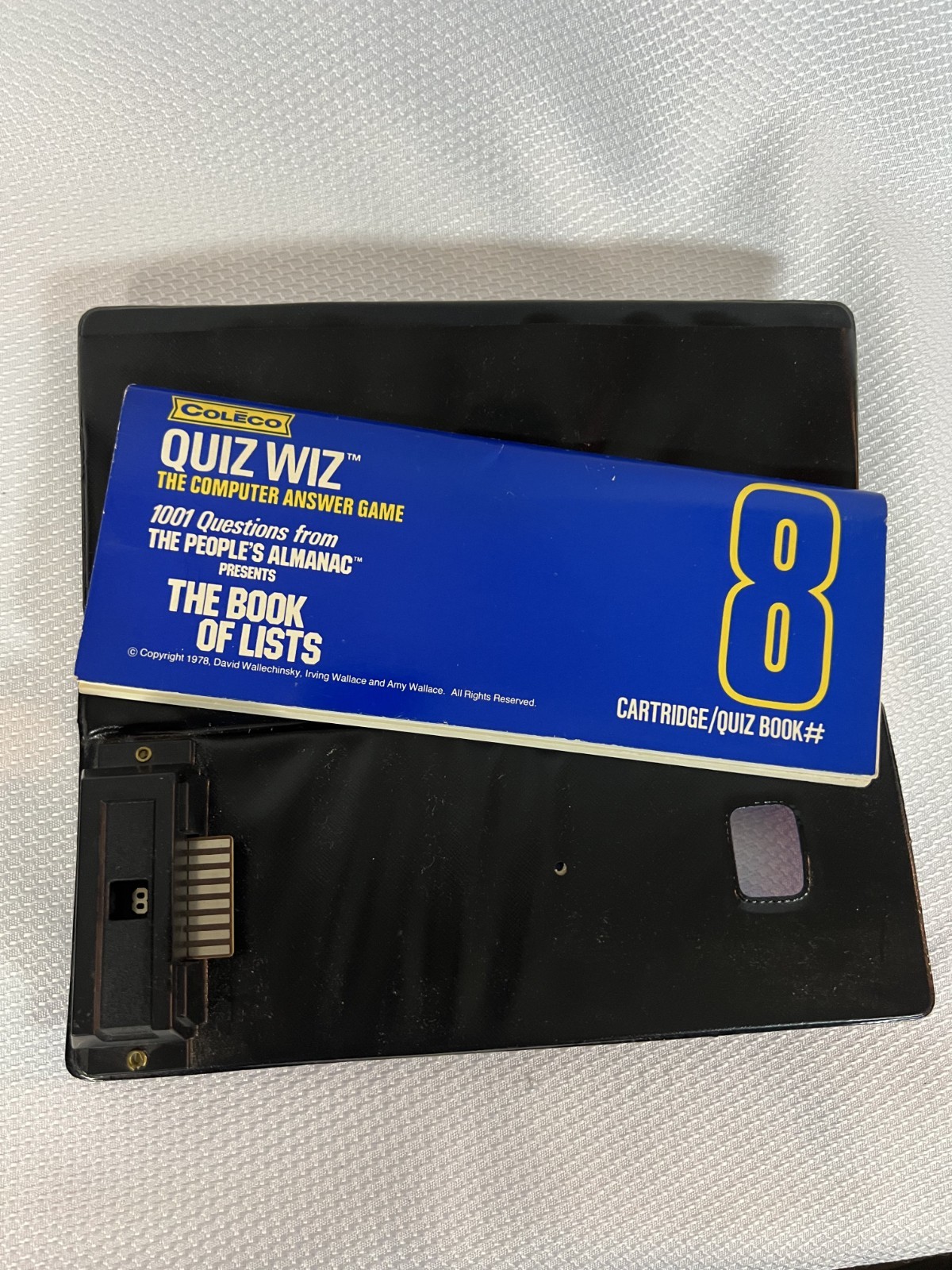 Coleco Quiz Game Computer Answer Game w/ Cartridge + Books 1, 3, 4, 5, 7, 8, 18