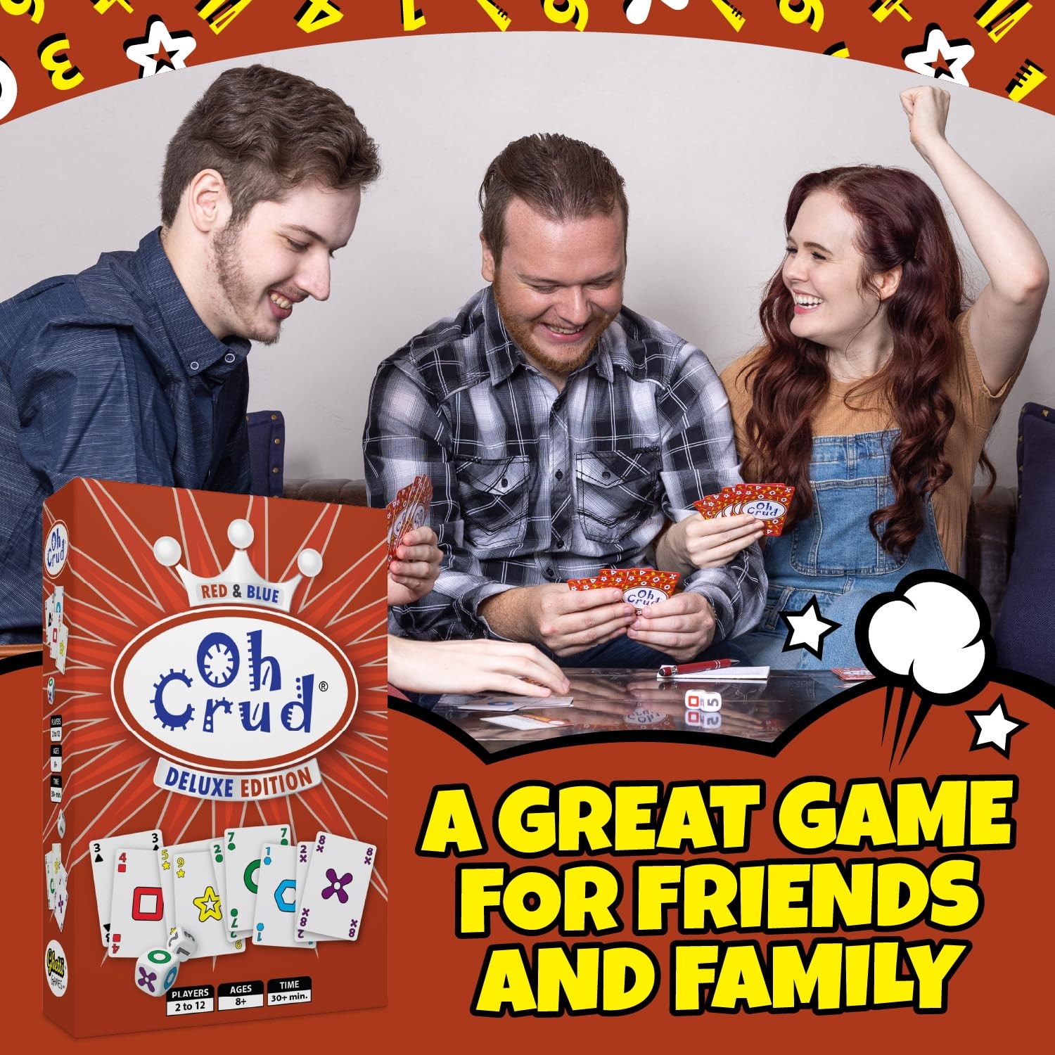 Oh Crud Deluxe Edition: A Trick-Taking Card & Dice Game for Adults & Families…