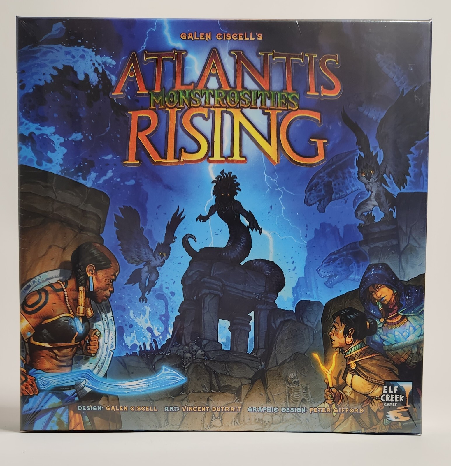 Atlantis Rising Monstrosities+Core Game+Extras Kickstarter by Elf Creek (NIS)