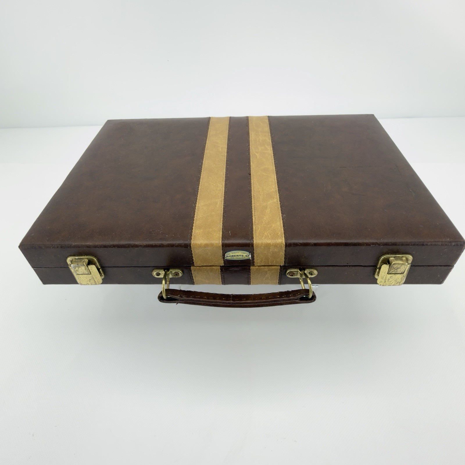 VTG 1970s Backgammon Fred Roberts SF Case Set Vintage Made In USA San Francisco
