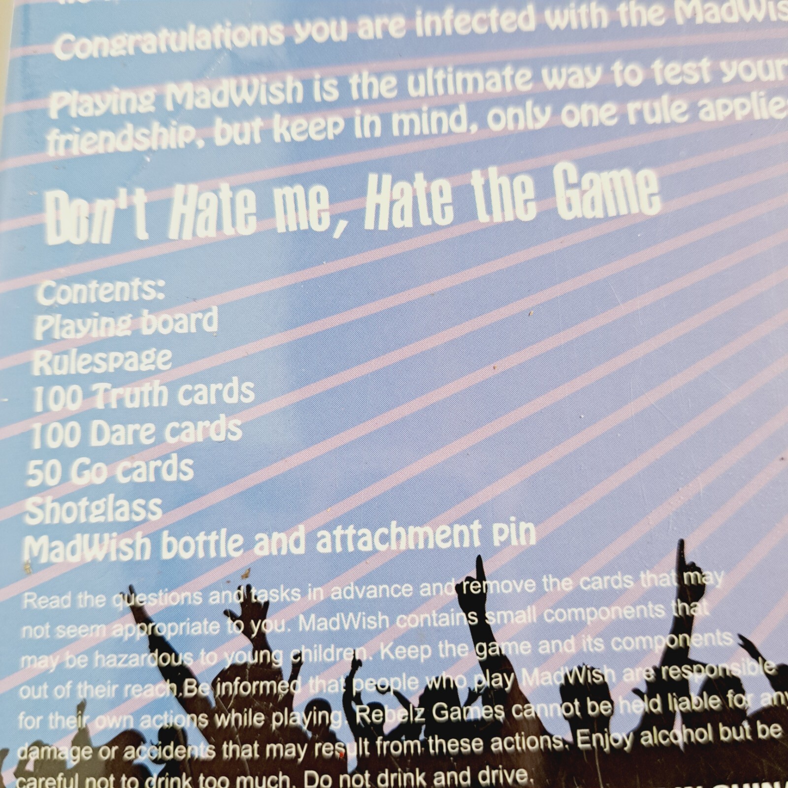 Mad Wish Don’t Hate Me Hate The Game Truth or Dare Adult Content Best Party Game
