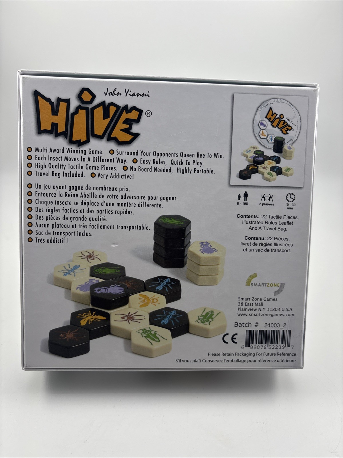 HIVE Game Crawling With Possibilities Award Winning NEW open Box Board Game