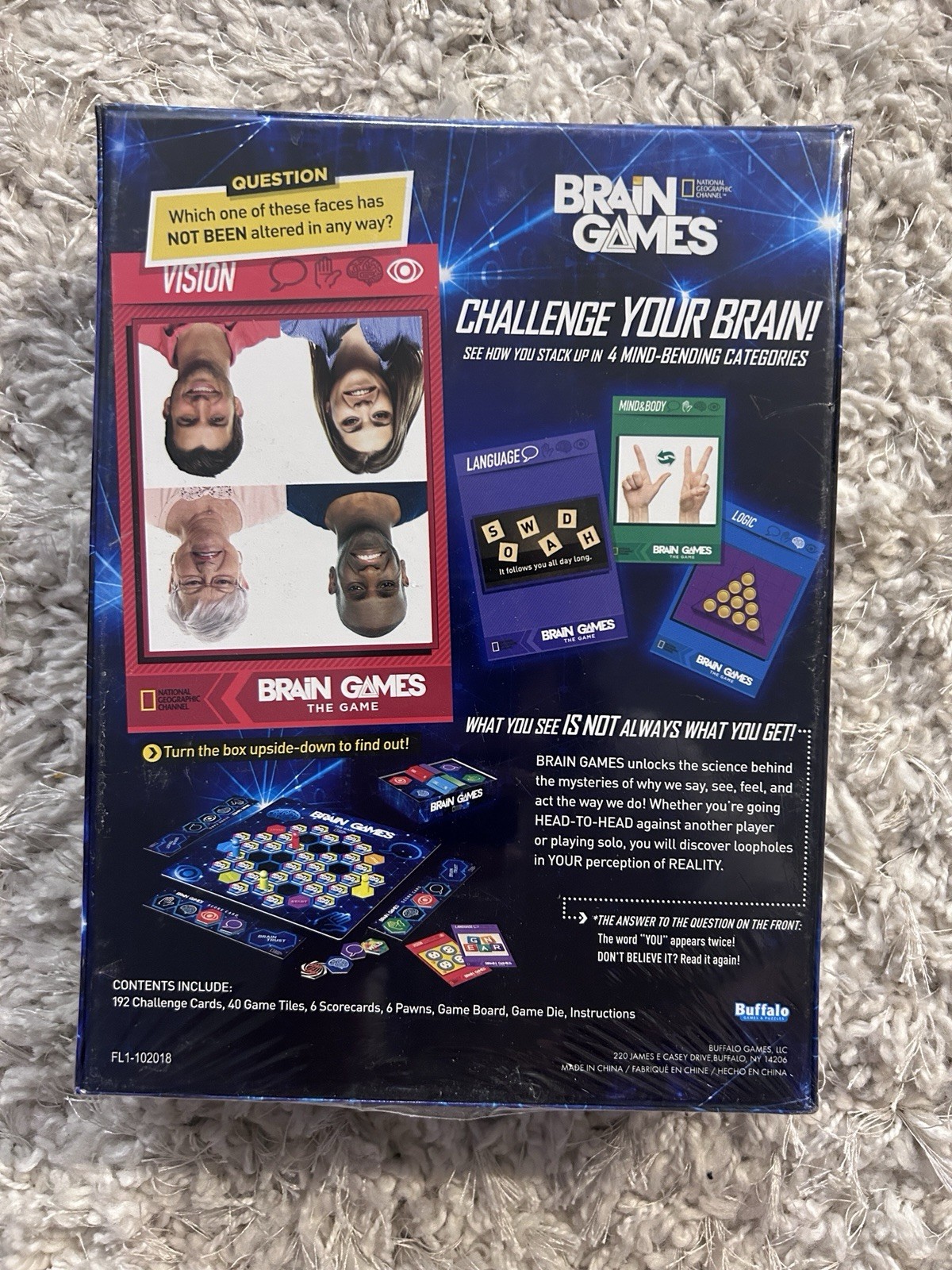 Brain Games National Geographic Channel Emmy Nominated TV Series Cards Party Fun