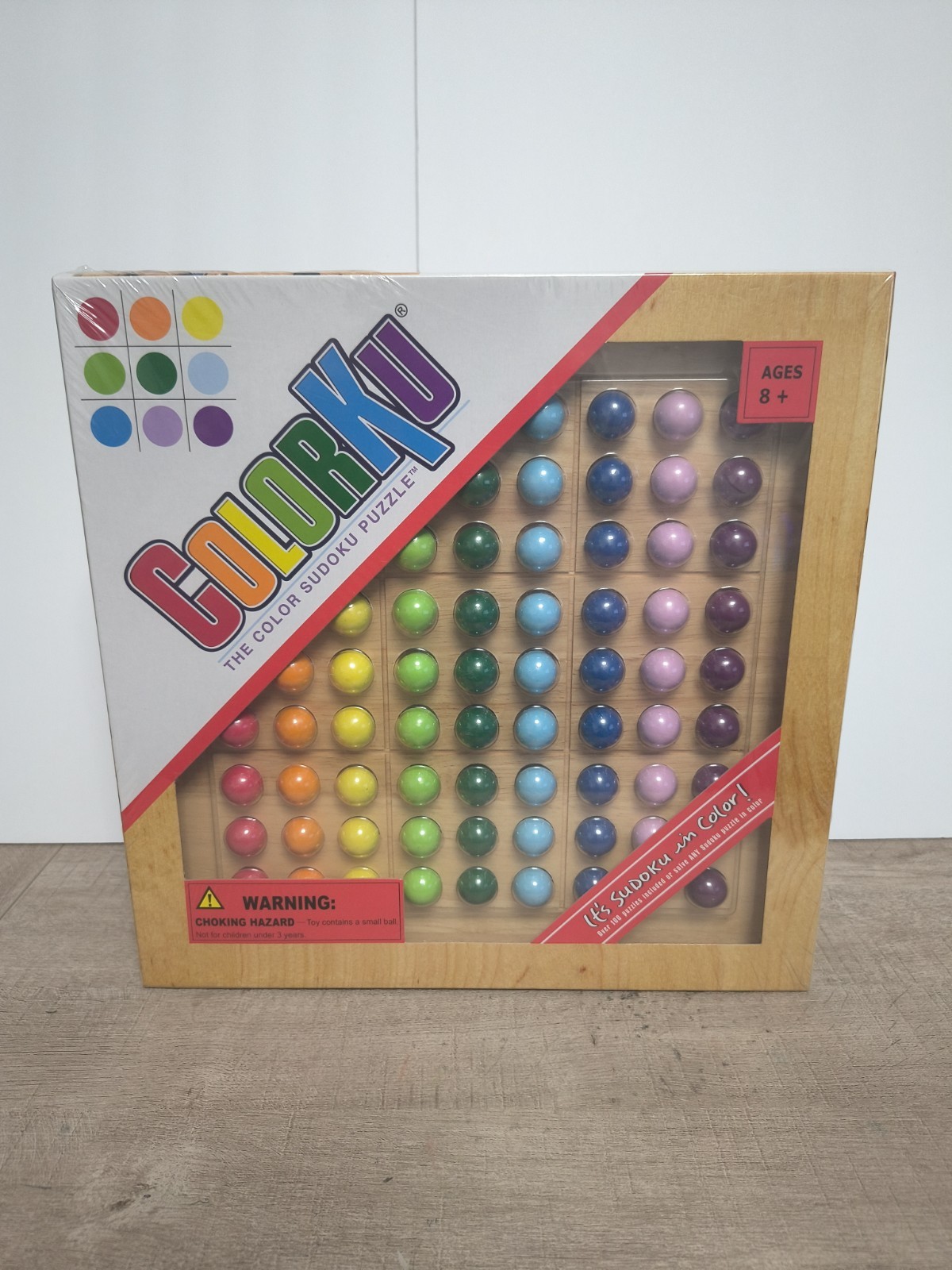 ColorKu Wooden Color Sudoku Puzzle Game COMPLETE w/ Box Solutions NEW SEALED