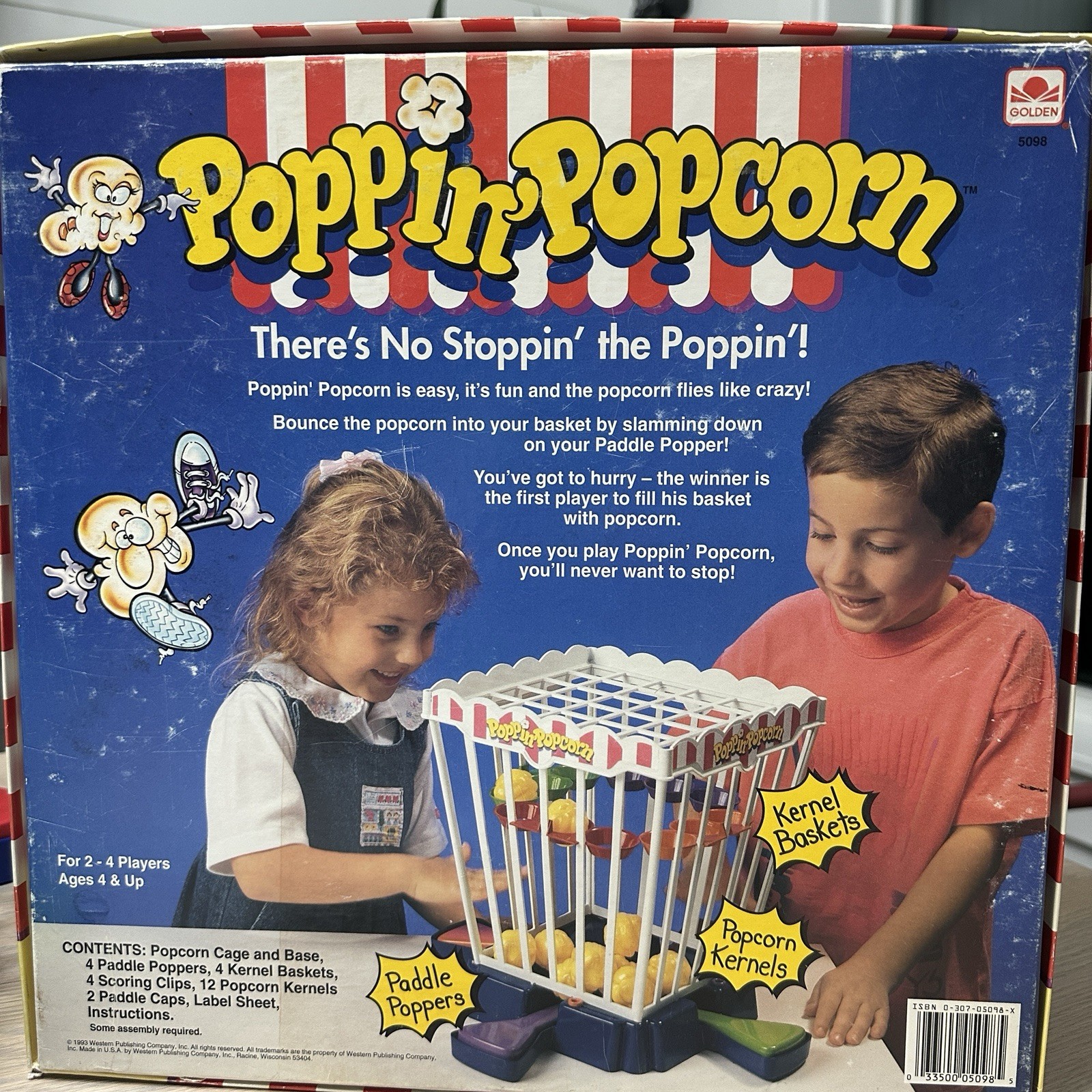 Golden Poppin Popcorn Game 1993 Vintage Complete No Stoppin The Poppin VGUC
