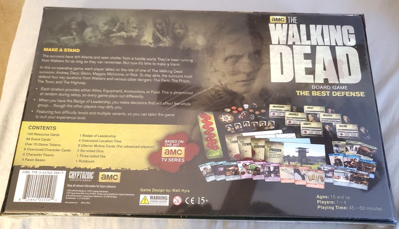 AMC *** THE WALKING DEAD *** BOARD GAME ~ THE BEST DEFENSE – NEW / SEALED BOX