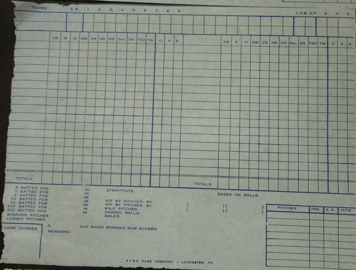 Vintage APBA World Series Baseball Game Complete 12 Teams + 1941 Flyer Ephemera