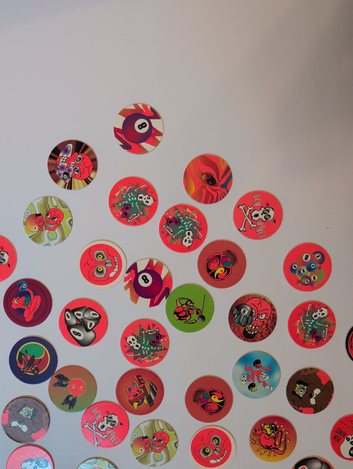 POG/ MILK CAPS SET OF 55 SET SOME DUPLICATES 1990s