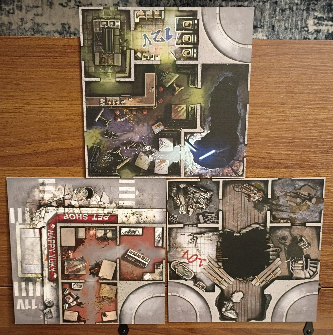 25+ Zombicide Tiles: Core, Prison Outbreak, Toxic City Mall, Angry Neighbors