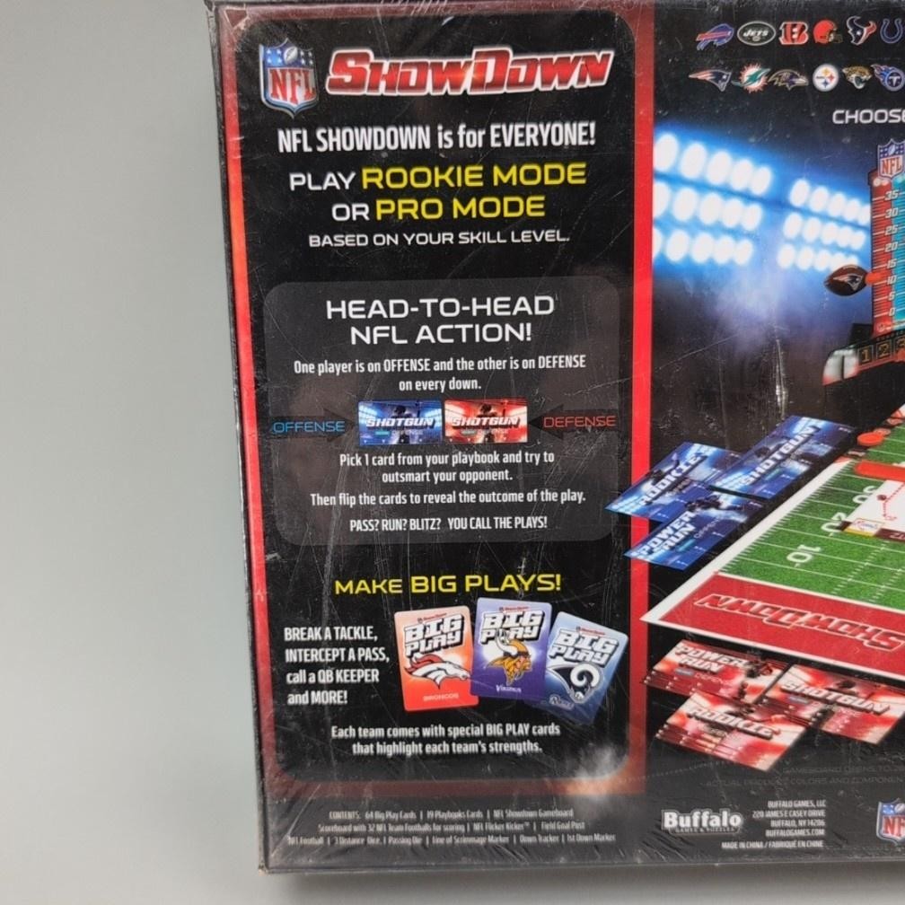 Buffalo Games NFL ShowDown Football Board Game 2 Players 8+ Family Multicolor