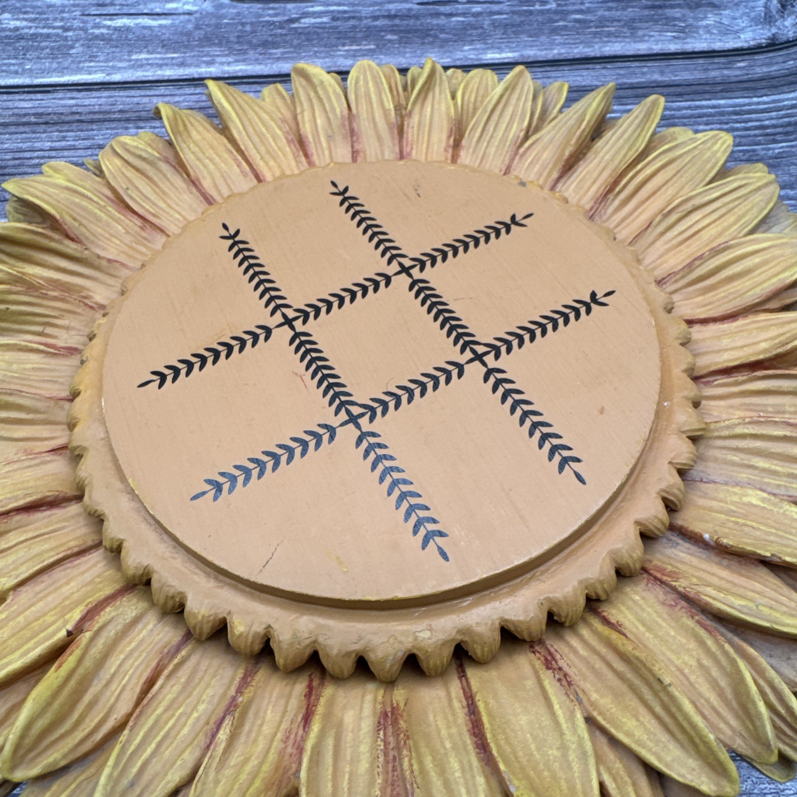 Vintage Van Gogh Sunflower Garden Tick Tac Toe Game Rare HTF Resin