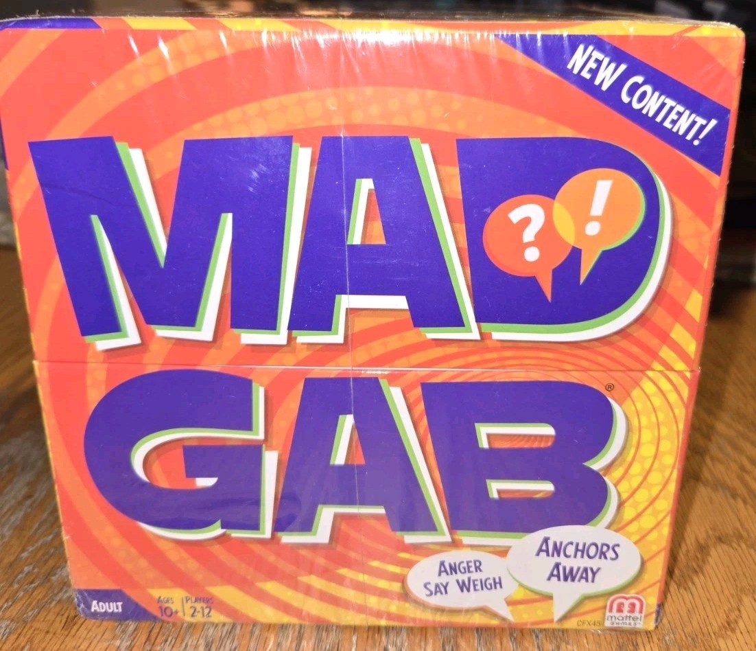Mad Gab Party Card Game by Mattel 2014 – Brand New Sealed