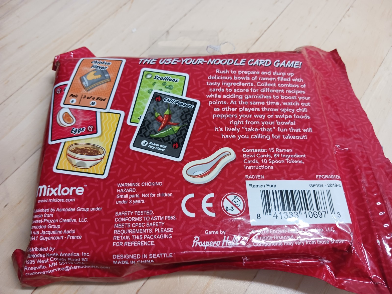 Ramen Fury Card Game Ages 8 & UP 2 to 5 Players Strategy FUN Complete