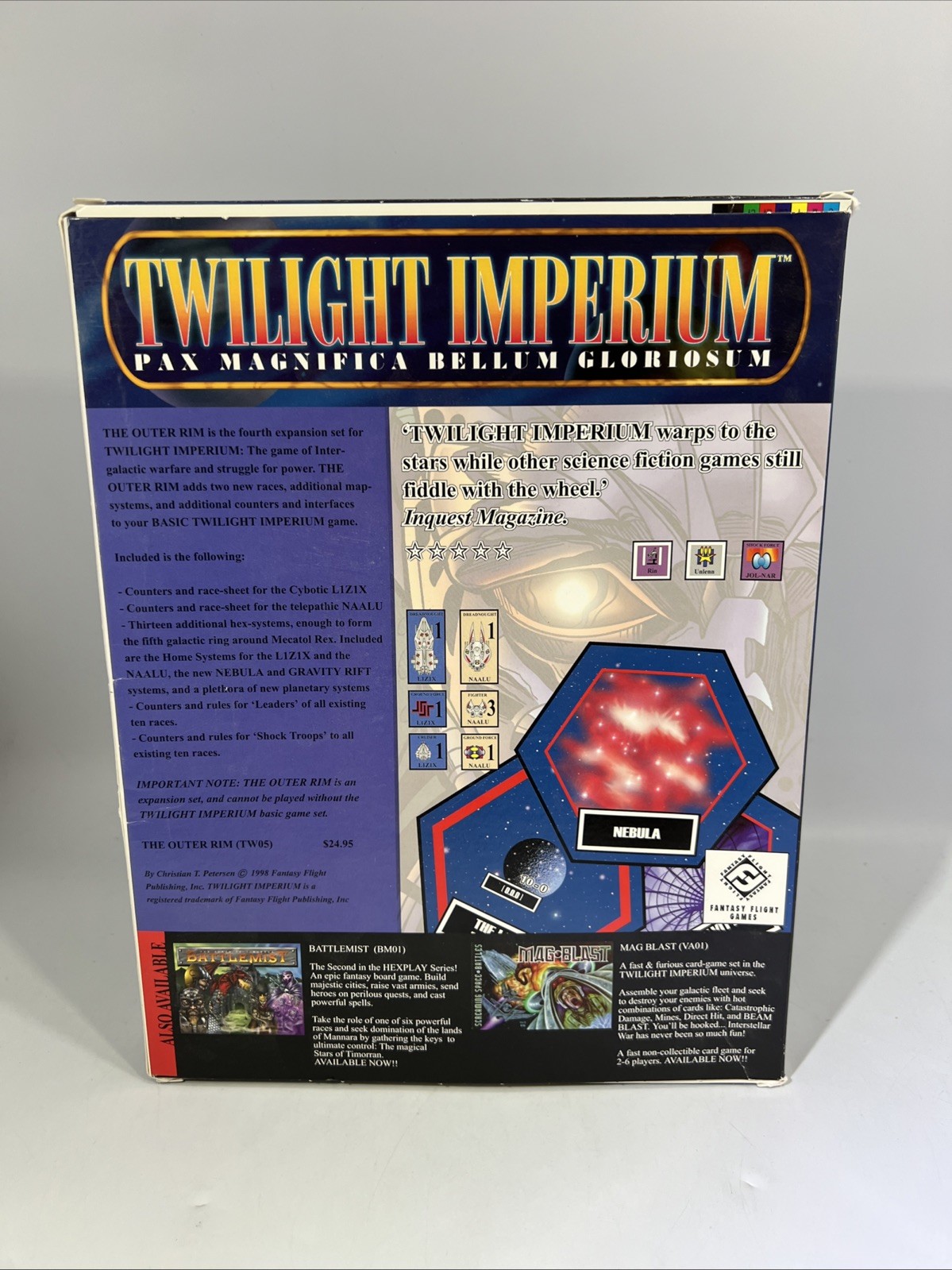 FFG Twilight Imperium 1st Edition: The Outer Rim Expansion – Used #ML