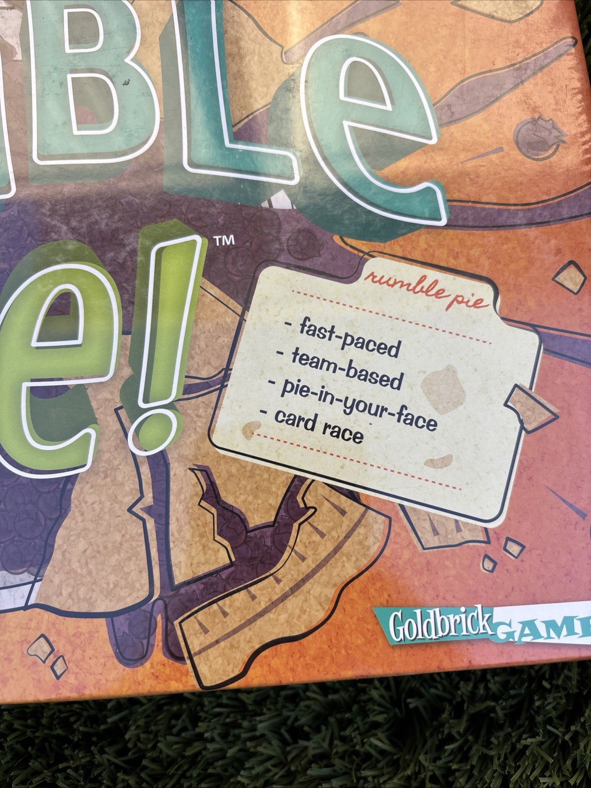 RUMBLE PIE! Game Ages 8 Up Game Family Fun Fast Paced- New/Sealed