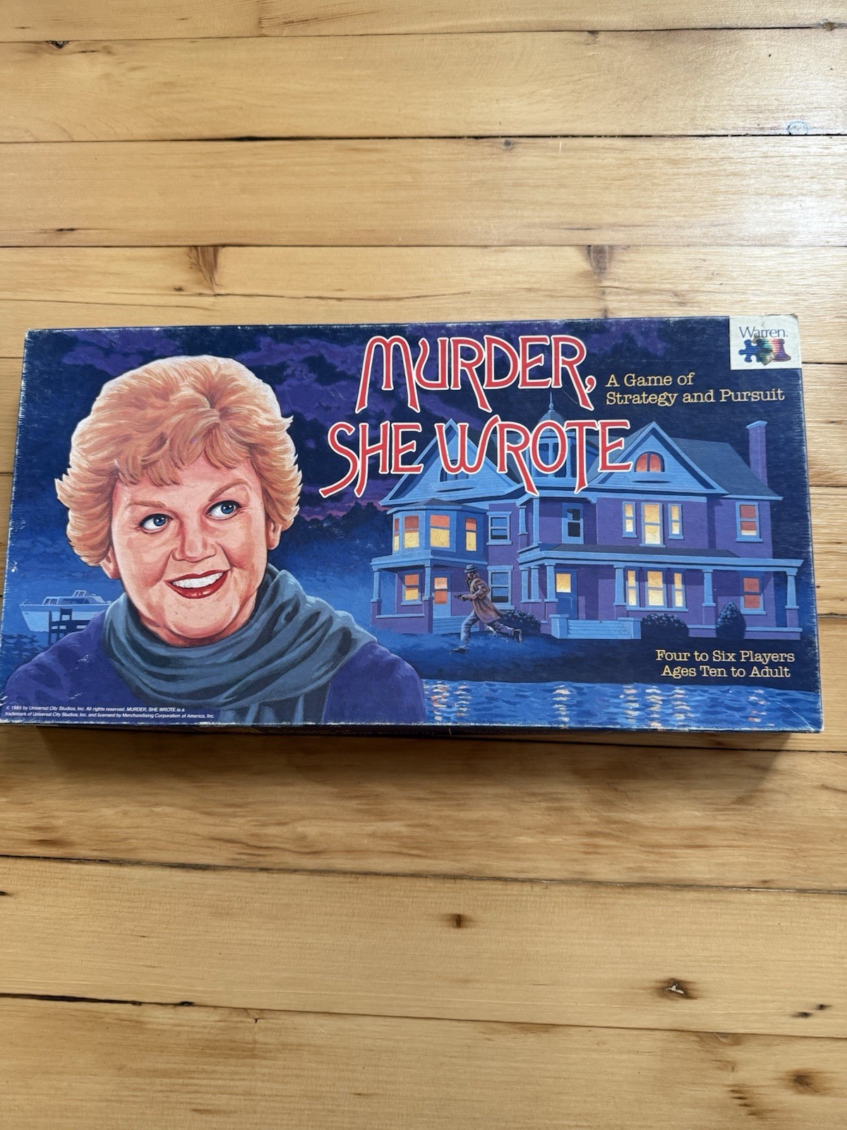 Murder She Wrote Board Game Angela Lansbury Vintage 1985 Warren COMPLETE NICE