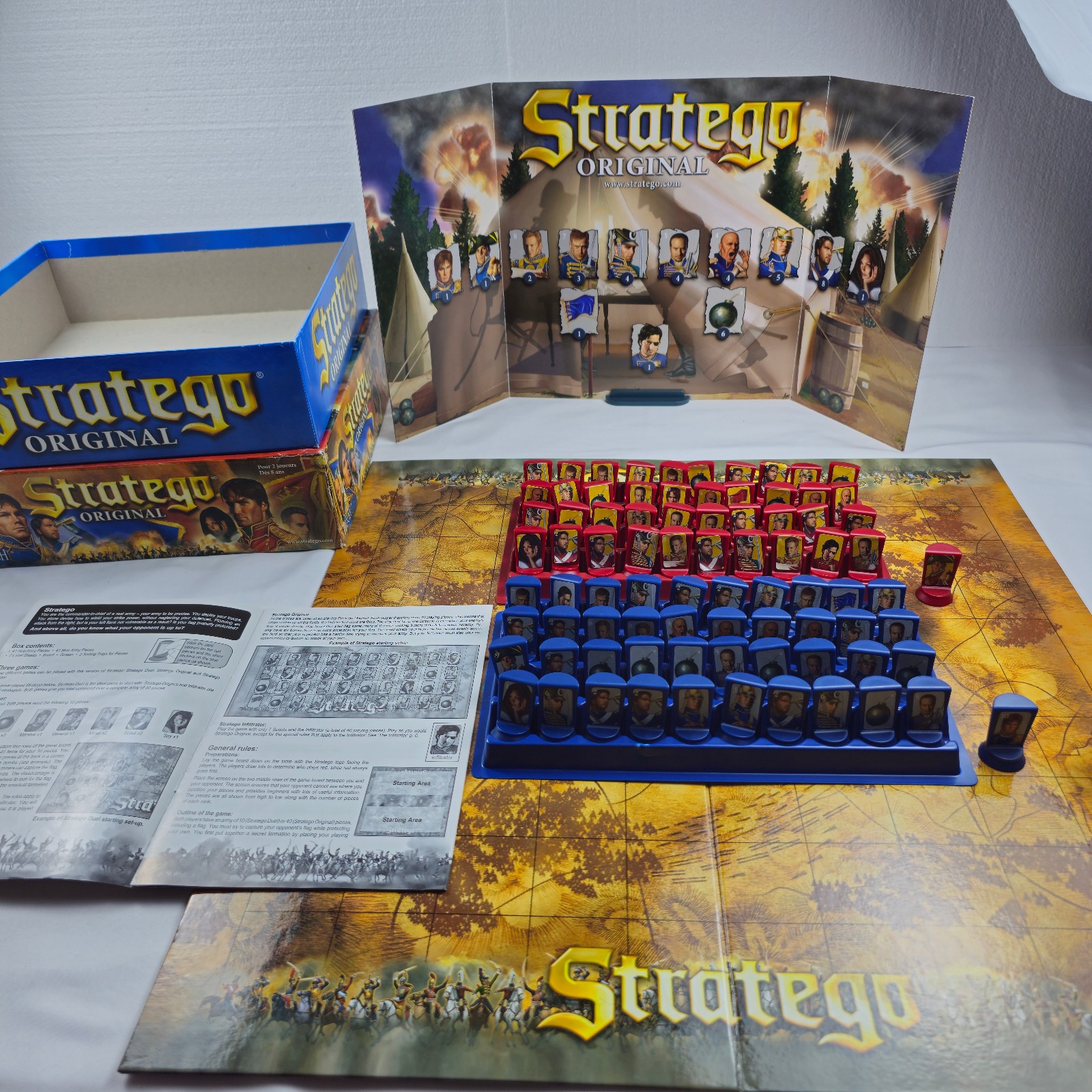 Stratego Original Classic Game of Battlefield Strategy Patch Products Complete