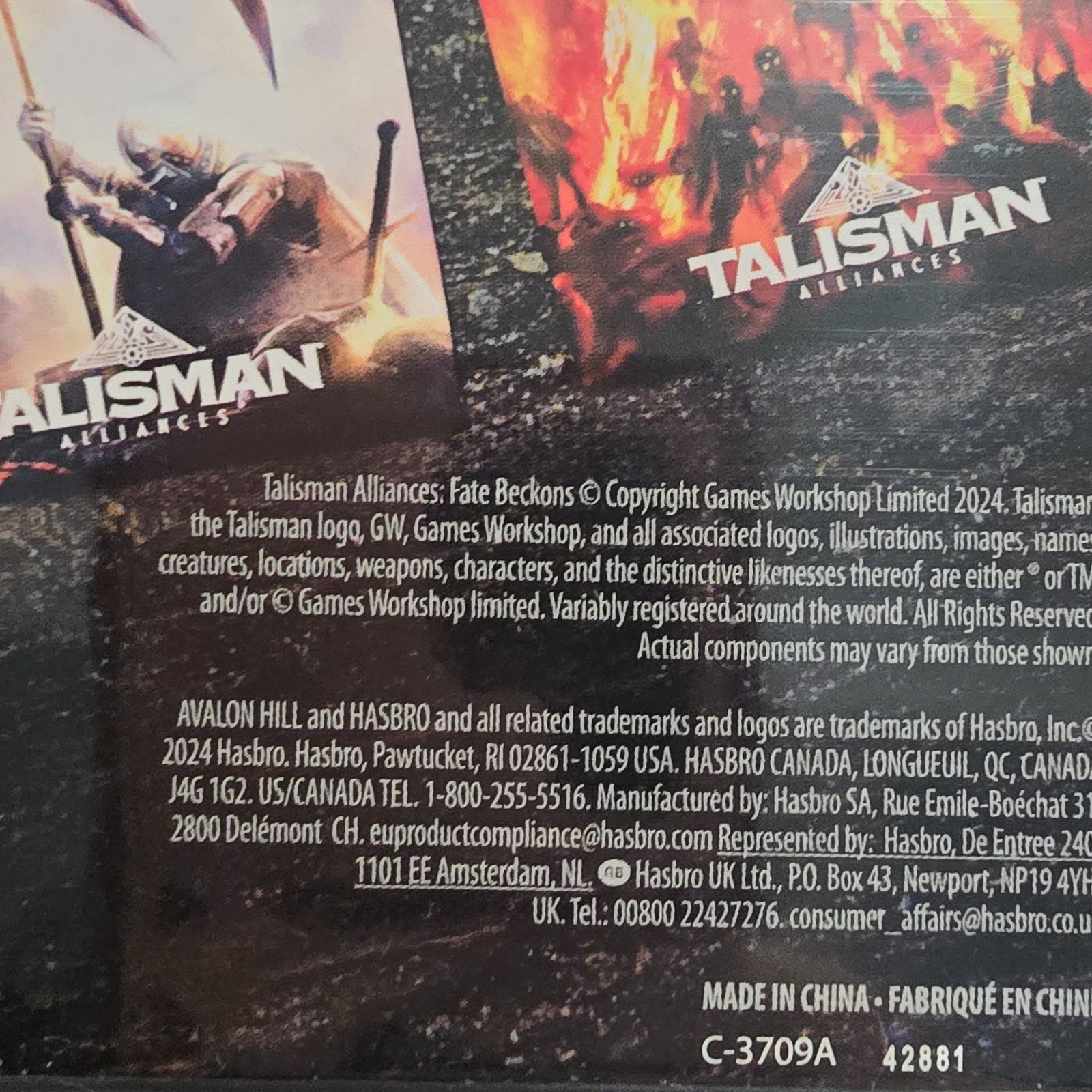 Hasbro Gaming Talisman Alliances: Fate Beckons Board Game Expansion Strategy NEW