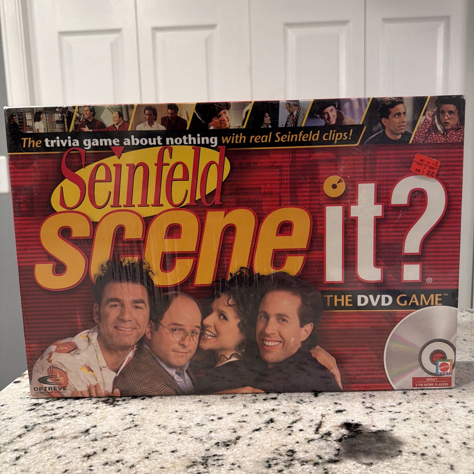 NEW SEALED Seinfeld Scene It The Interactive Trivia DVD Board Game Mattel Family