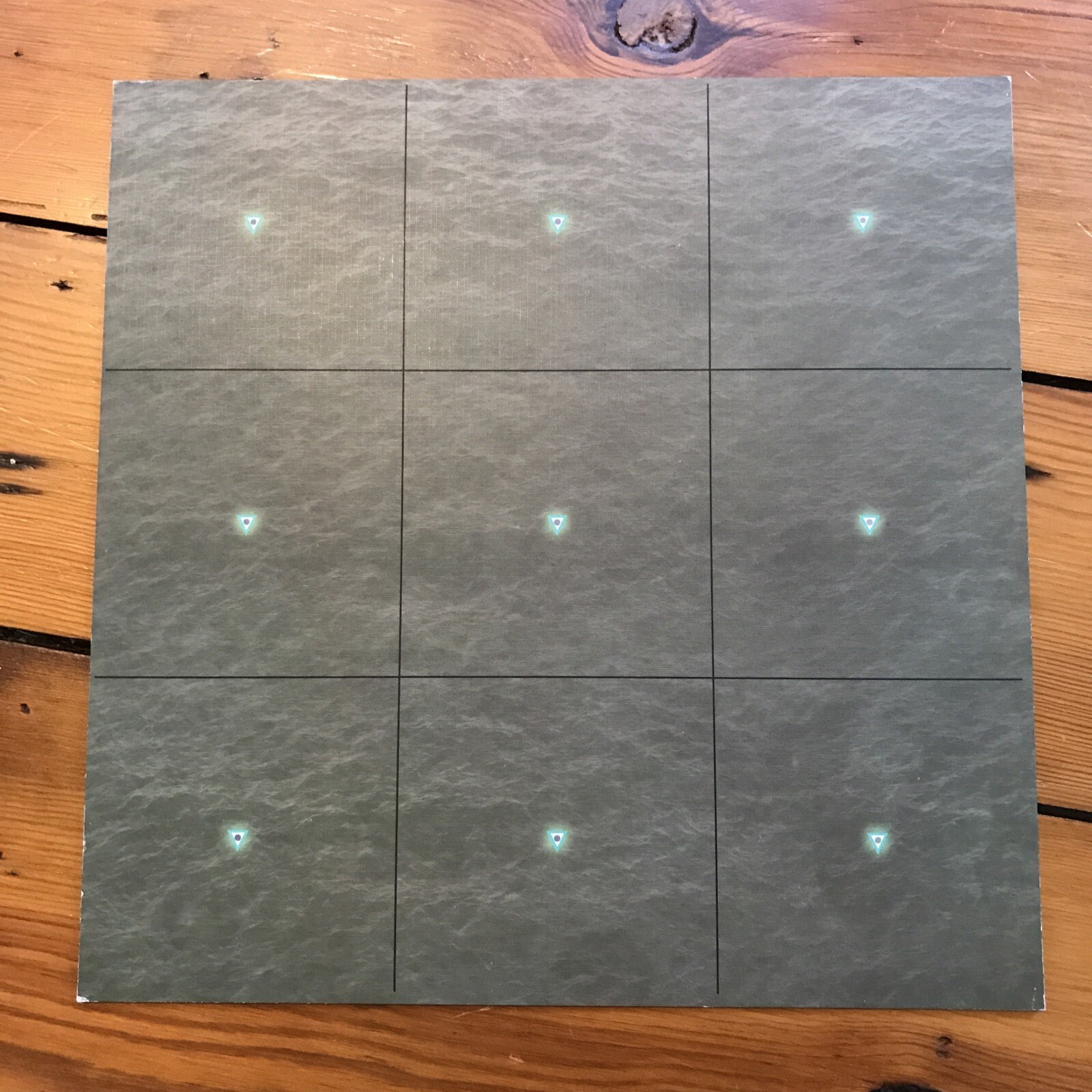Set Lot 5 Dust Tactics 11” Ocean Sea Metal Landing Strips Game Boards
