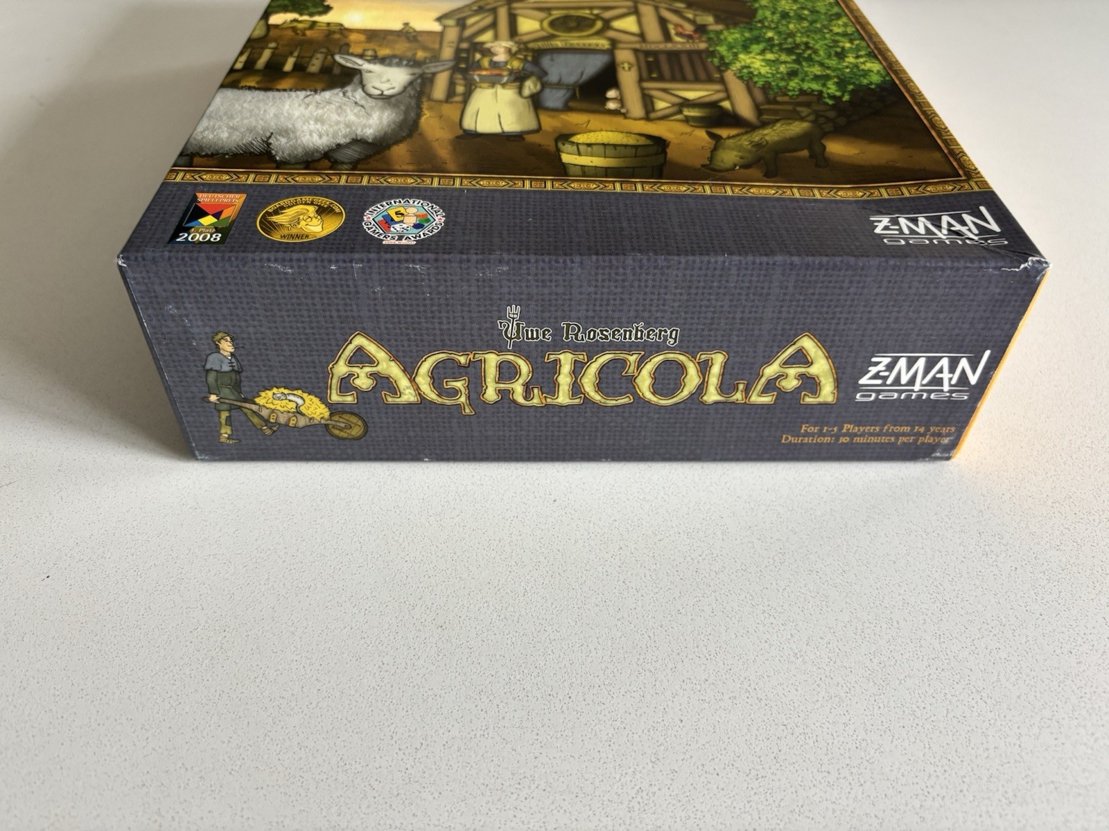 Z-Man Games Agricola The 17th Century Farming Strategy Board Game Open Box