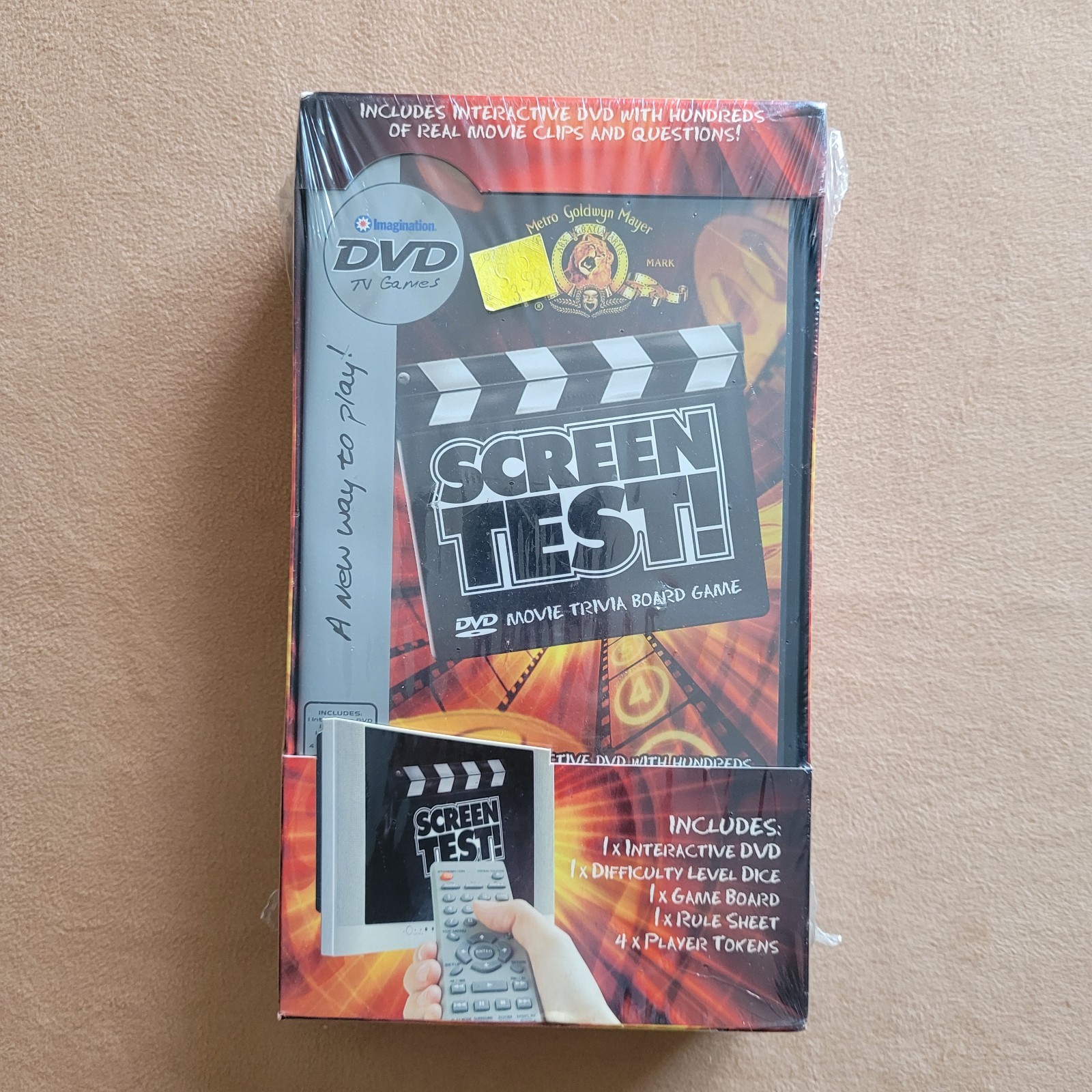Vintage MGM Screen Test! DVD TV Movie Trivia Board Game 2004 New Sealed Box Y2K
