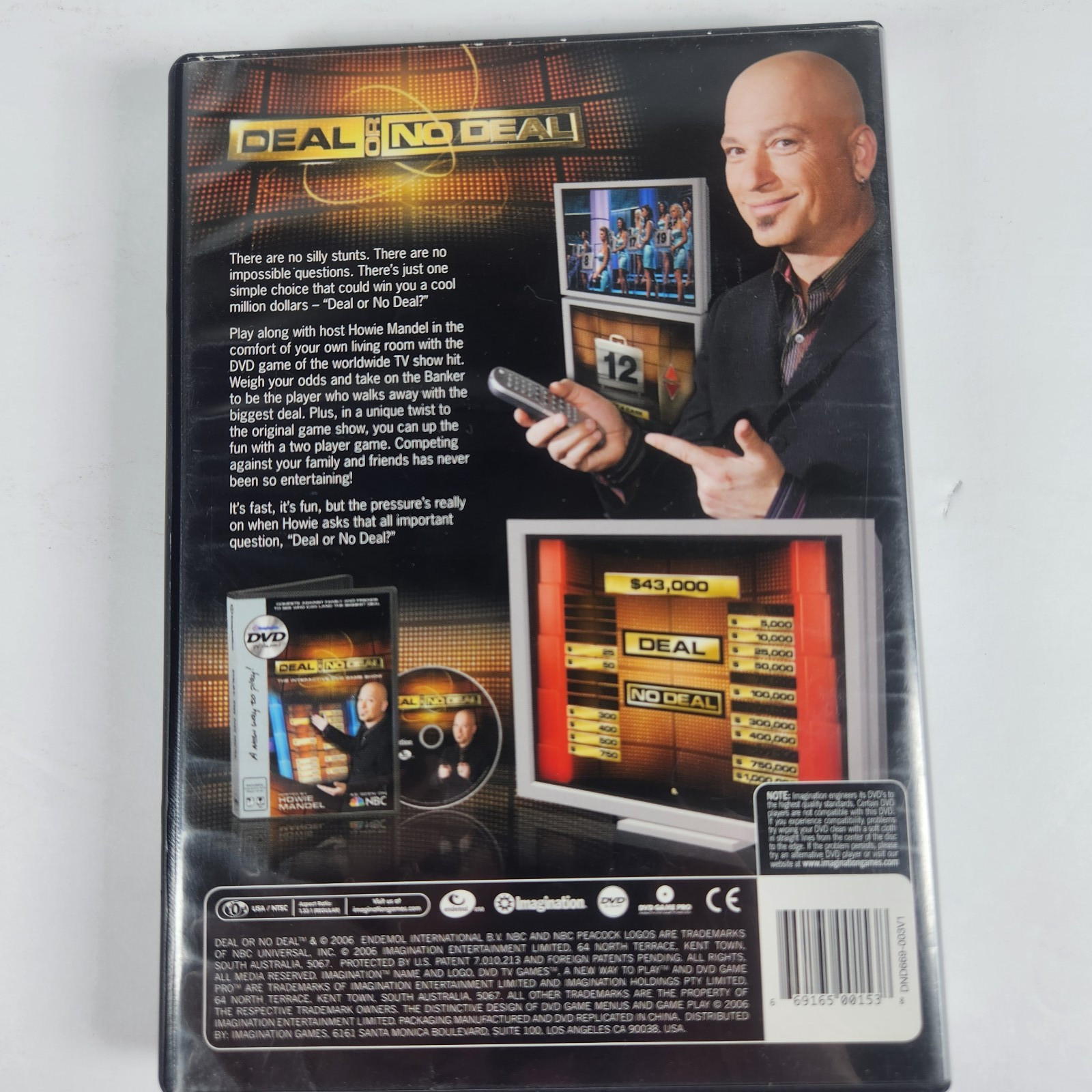 Lot Of 2 Imagination DVD TV Game Family Feud & Deal Or No Deal Video Games