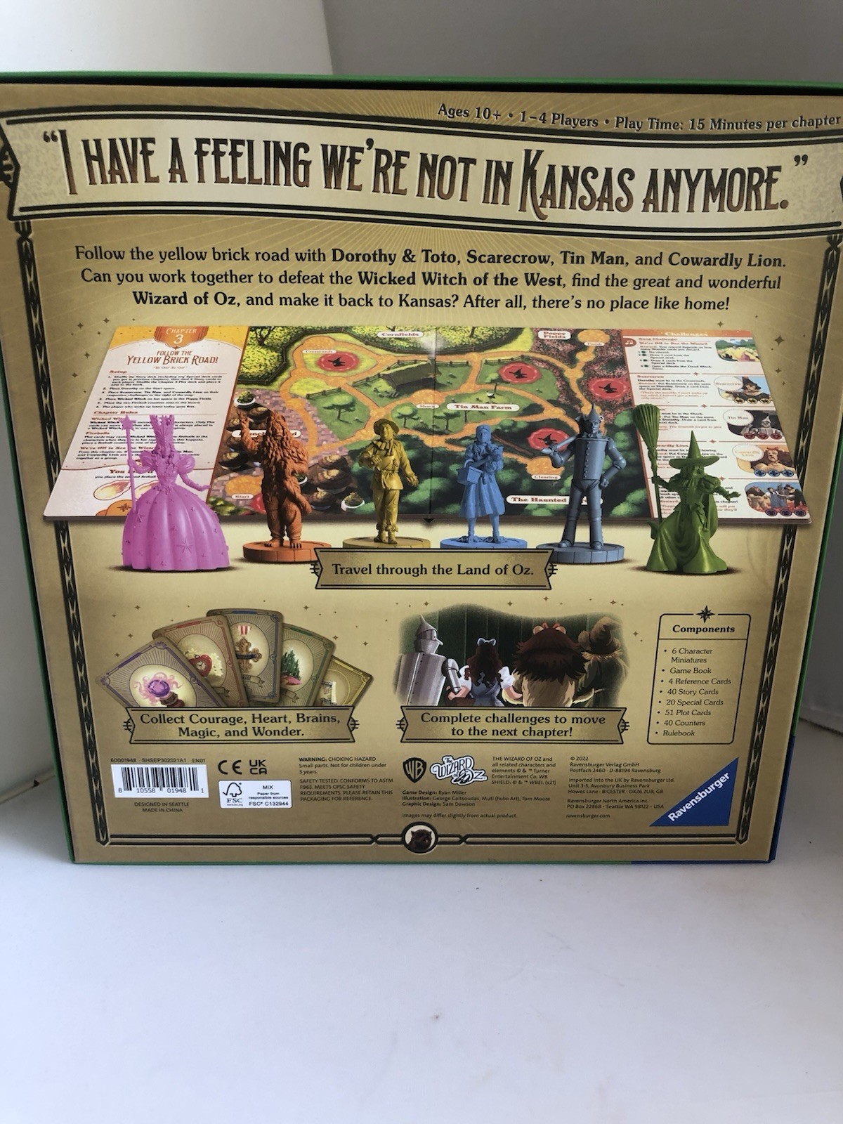 Ravensburger The Wizard of Oz Adventure Board Book Game: 1-4 Players New