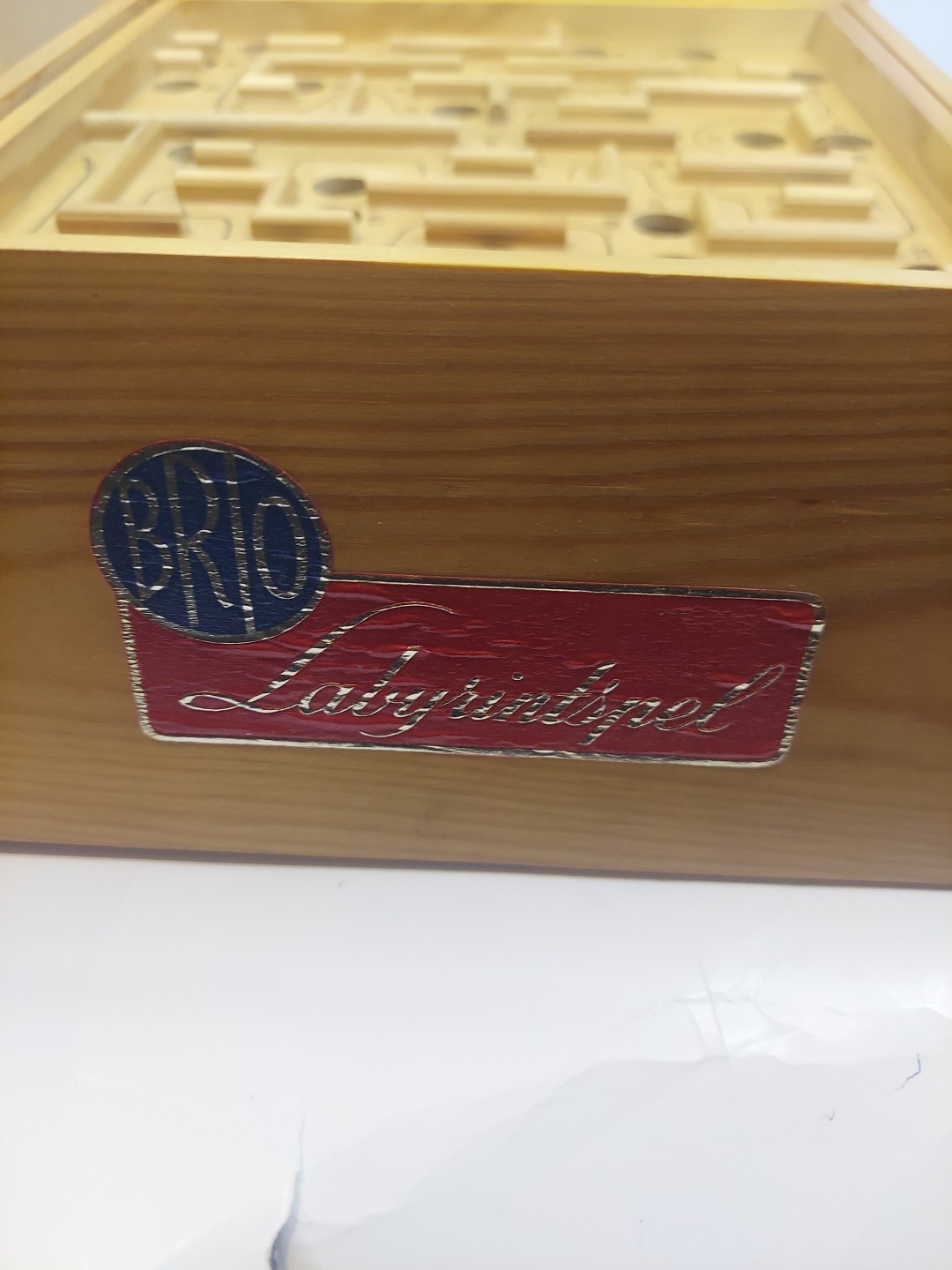 Vintage 1950 Brio Labyrinth Wooden Game with Original Box!!