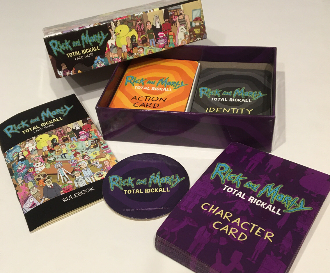 Rick and Morty – Total Rickall Card Game – Board Games NEW OPEN BOX AGES 15 & UP