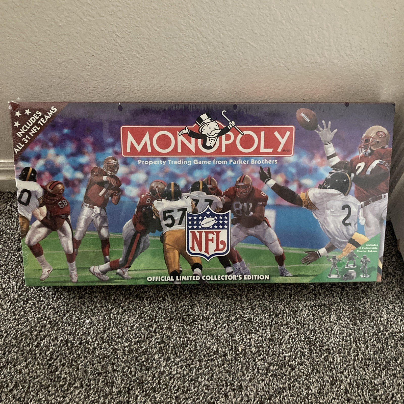Monopoly NFL Football Official Limited Collector’s Edition 1998 Sealed Unopened
