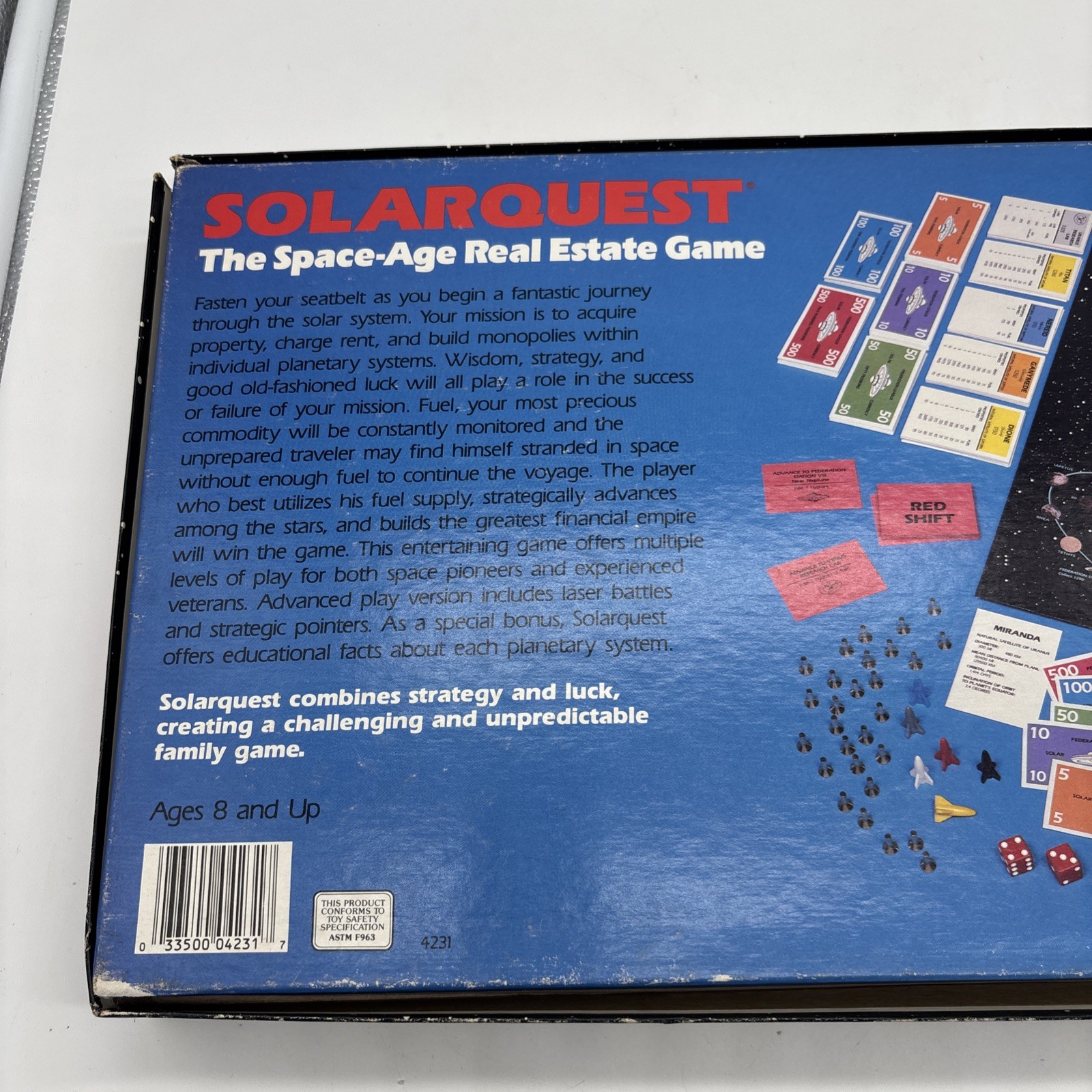 1986 Solarquest Game by Golden Complete in Great Condition Condition Rare Unique