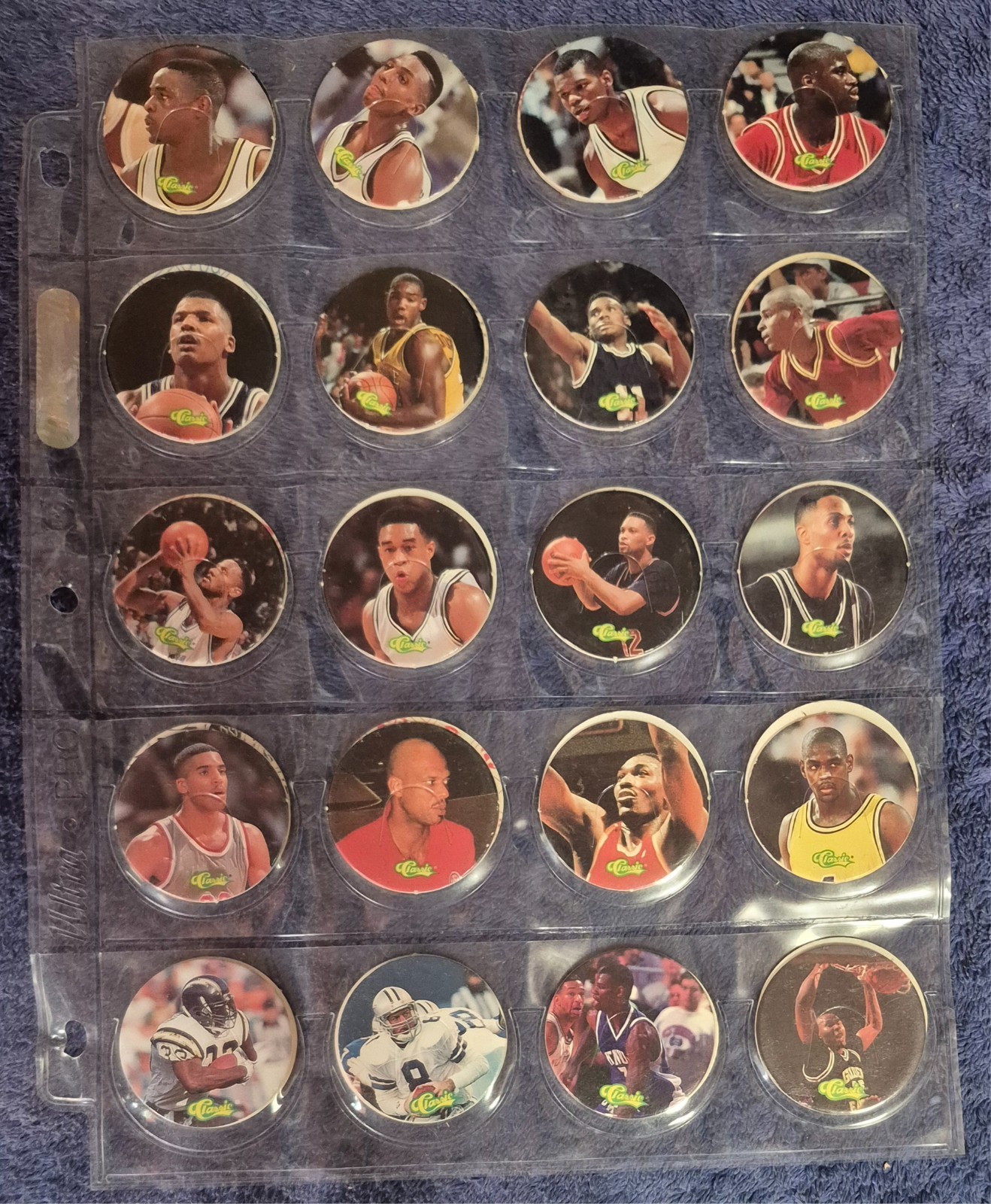 POGS LOT 229 TOTAL IN POCKET PAGES + TRAPPER KEEPER BINDER JOTS SNAPS CAPS