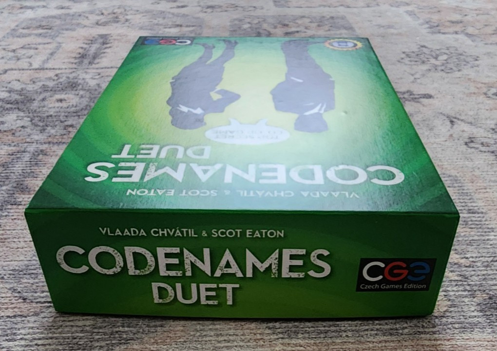 Codenames Duet 2 Player Co-op Board Game 100% Complete Czech Games Edition