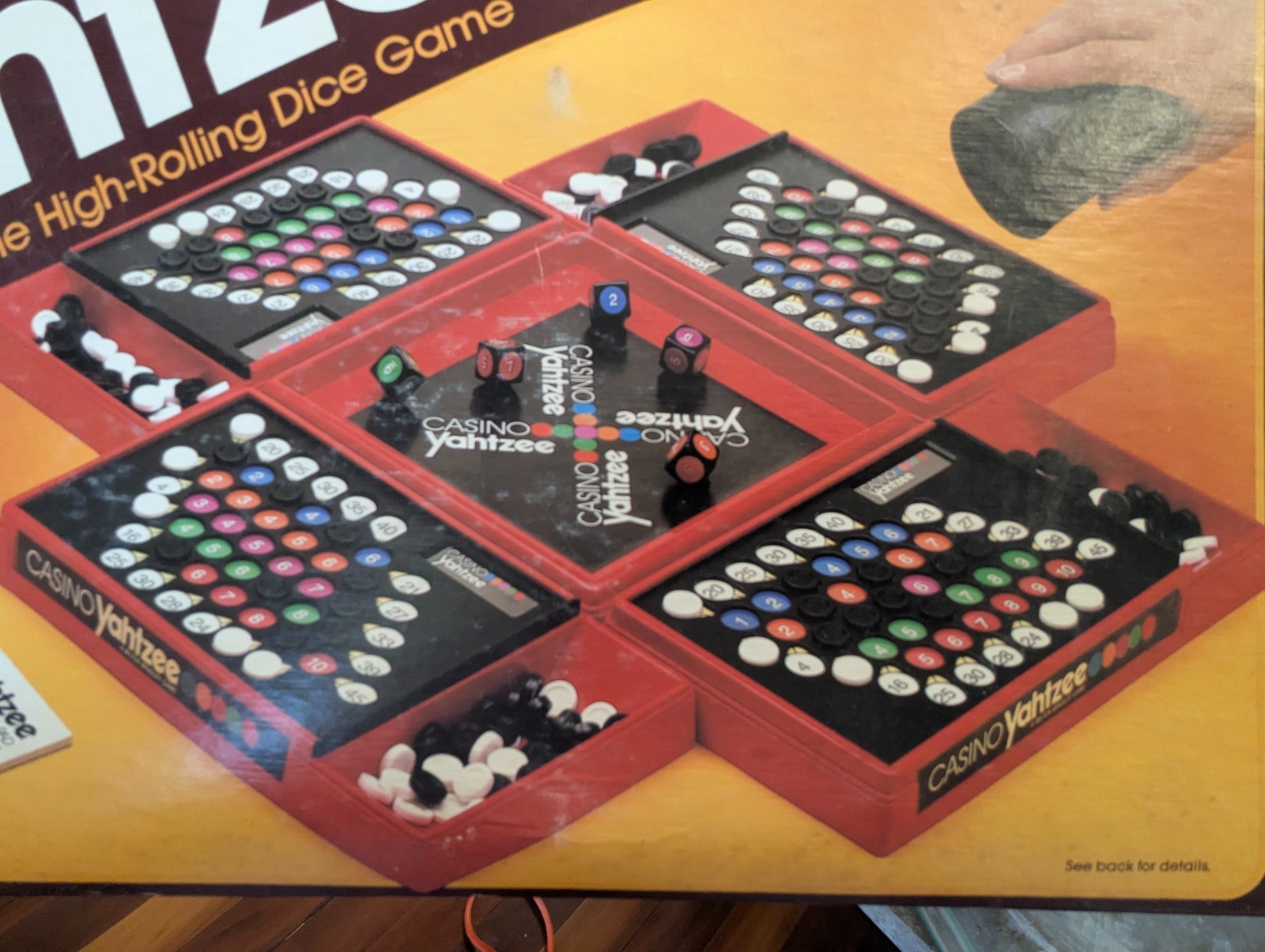 CASINO YAHTZEE Board Game 100% COMPLETE 1986 VINTAGE