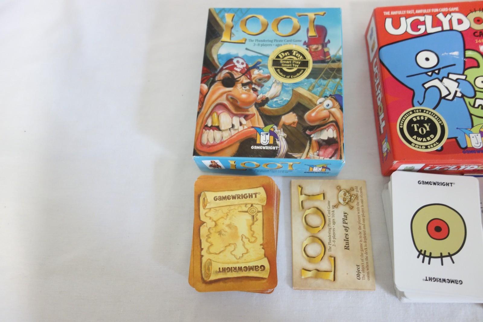 GameWright Small Box Lot of 3: Uglydoll, Loot, Moose in the House 100% Complete
