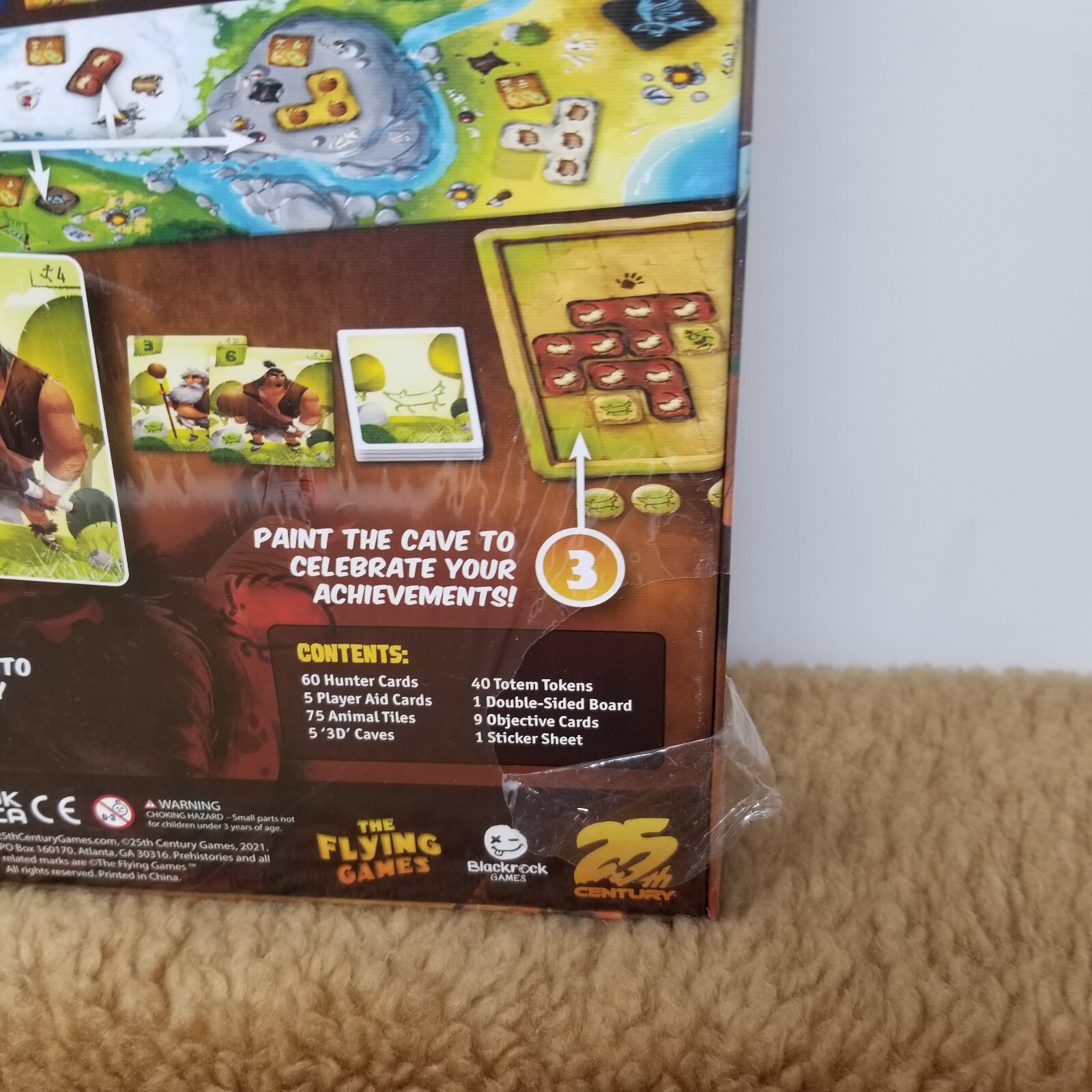 Prehistories Board Game by 25th Century Games NEW Sealed FLAW Look