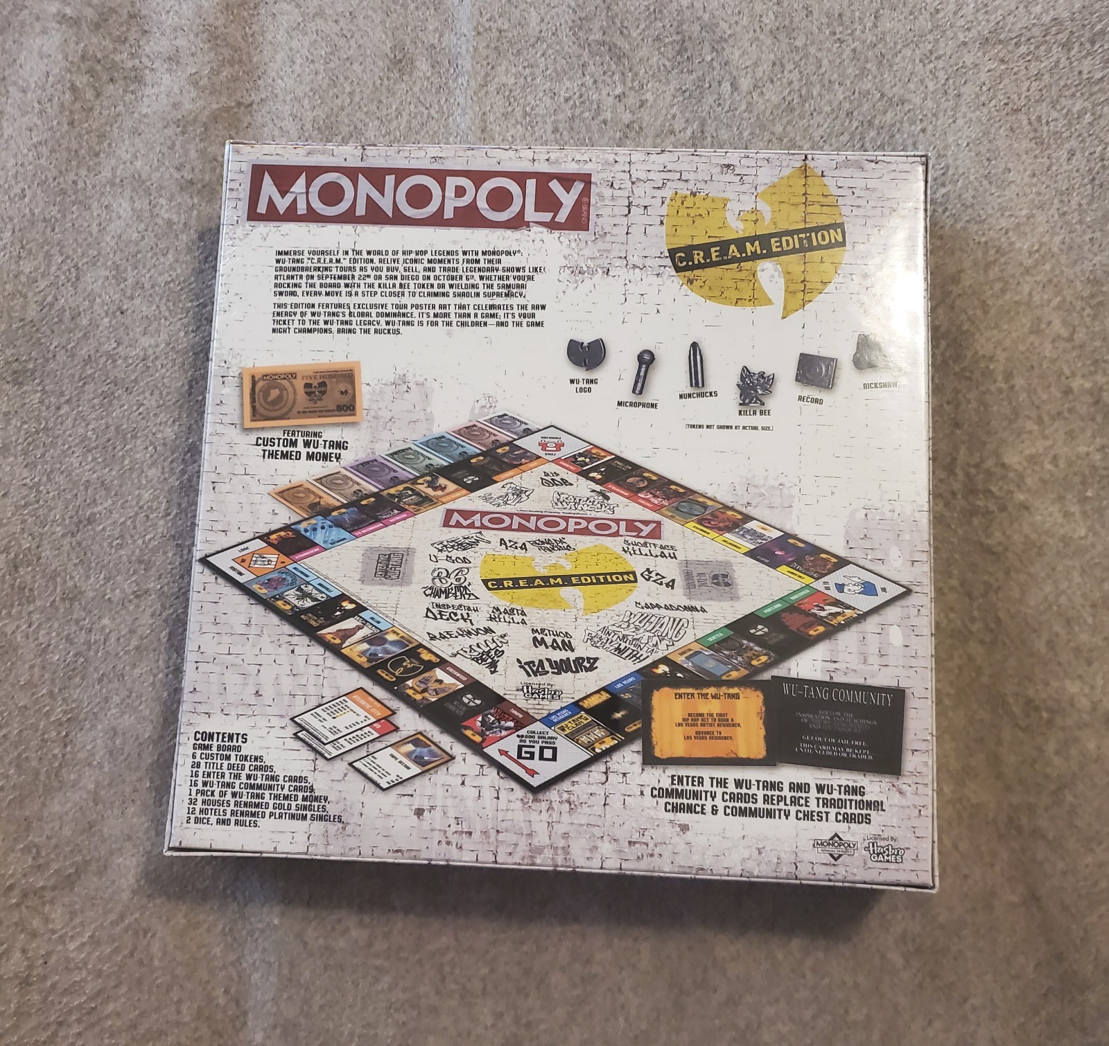 Sealed LIMITED EDITION Wu Tang Clan Official Monopoly Board Game SHIPS TODAY!!