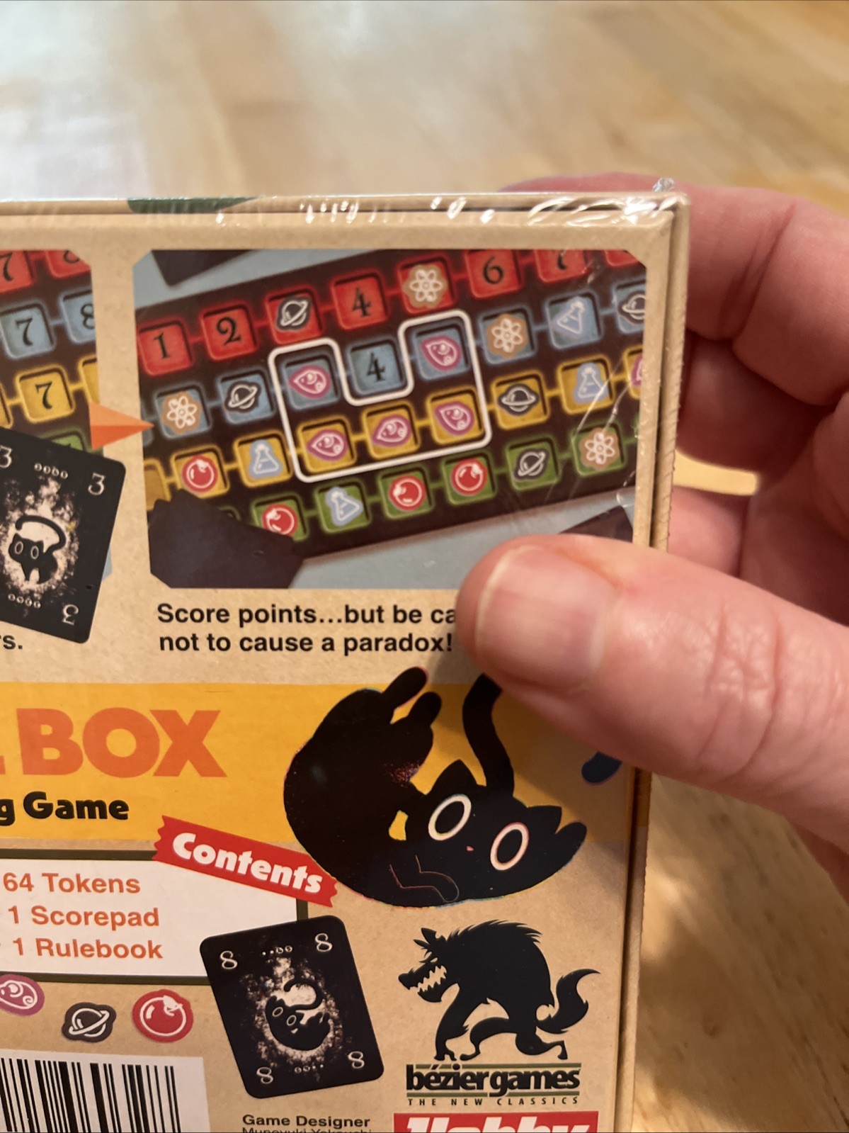 CAT IN THE BOX: Deluxe Edition Quantum Trick-Taking Board Game Bezier Games NEW