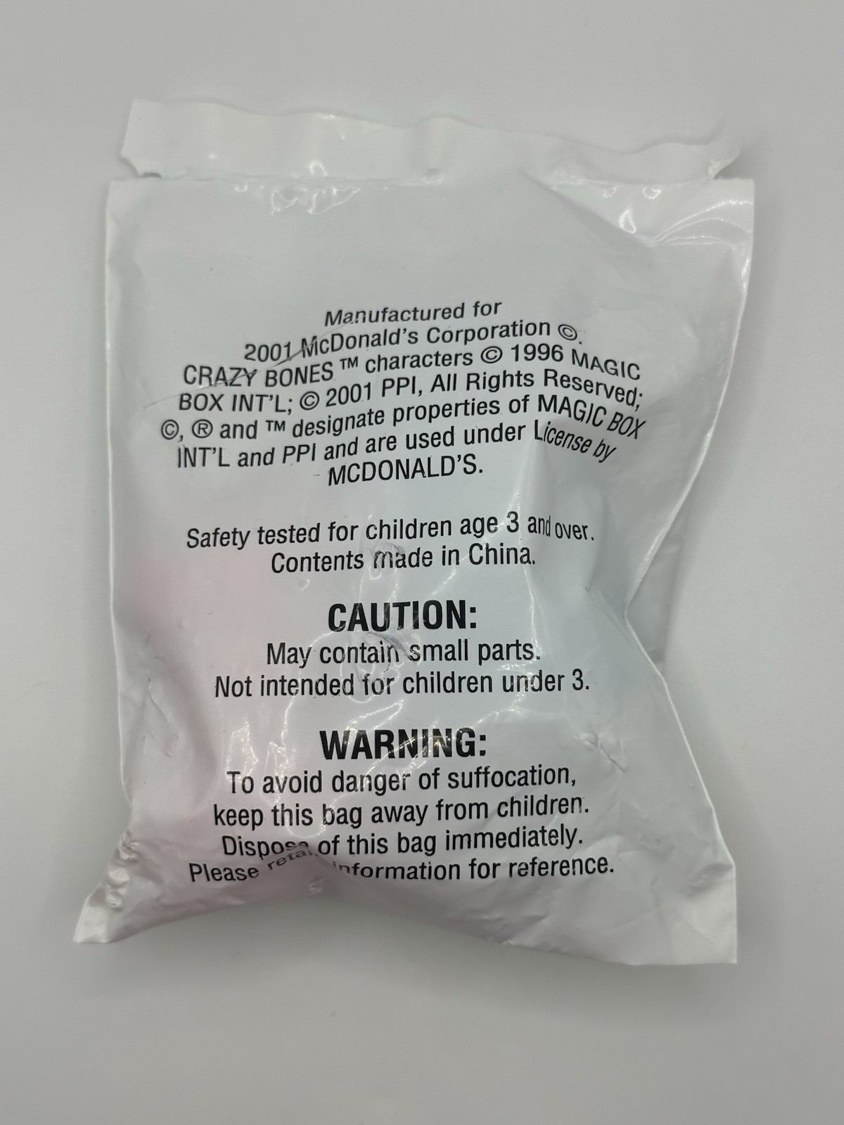 Gogo’s Crazy Bones – New Zealand Variant – Sealed McDonald’s Monster Bones Pack