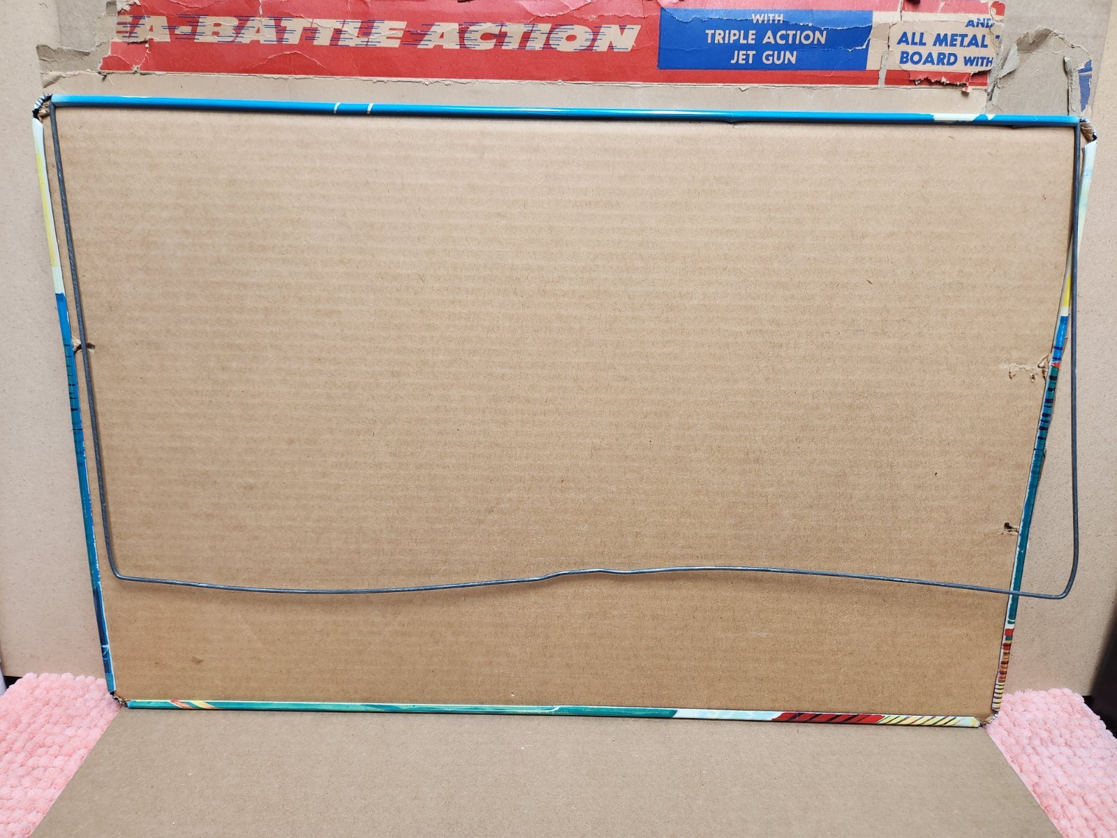 VTG Superior Sea Battle Action Game All Metal Target Board w/ Easel Original Box
