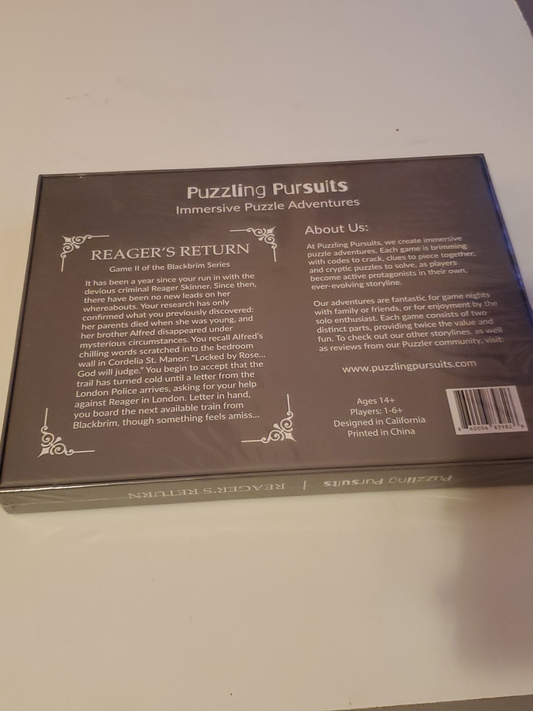 Puzzling Pursuits Board Game Reager’s Return SEALED NEW