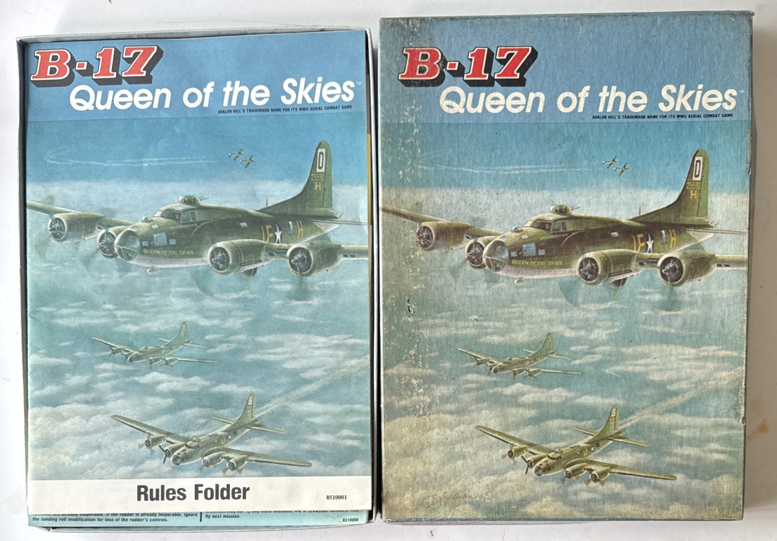 Avalon Hill B-17 – Queen of the Skies (2nd Printing) Boxed Game VG/EX