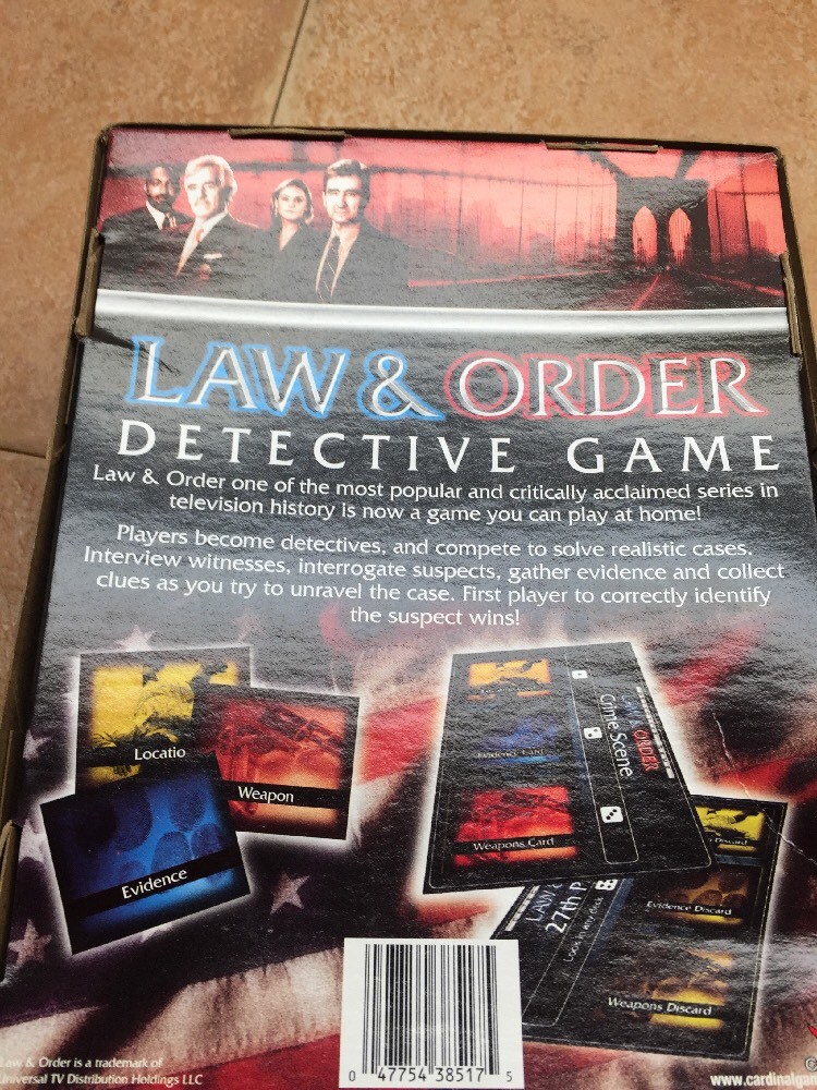Law & Order detective game by Cardinal