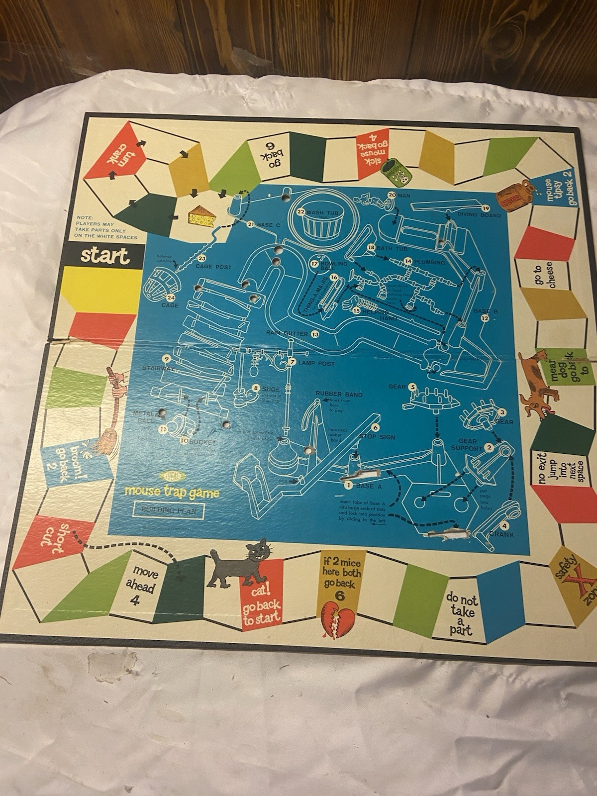 Vintage- 1963 Mouse Trap Board Game – Ideal Original Box – Complete